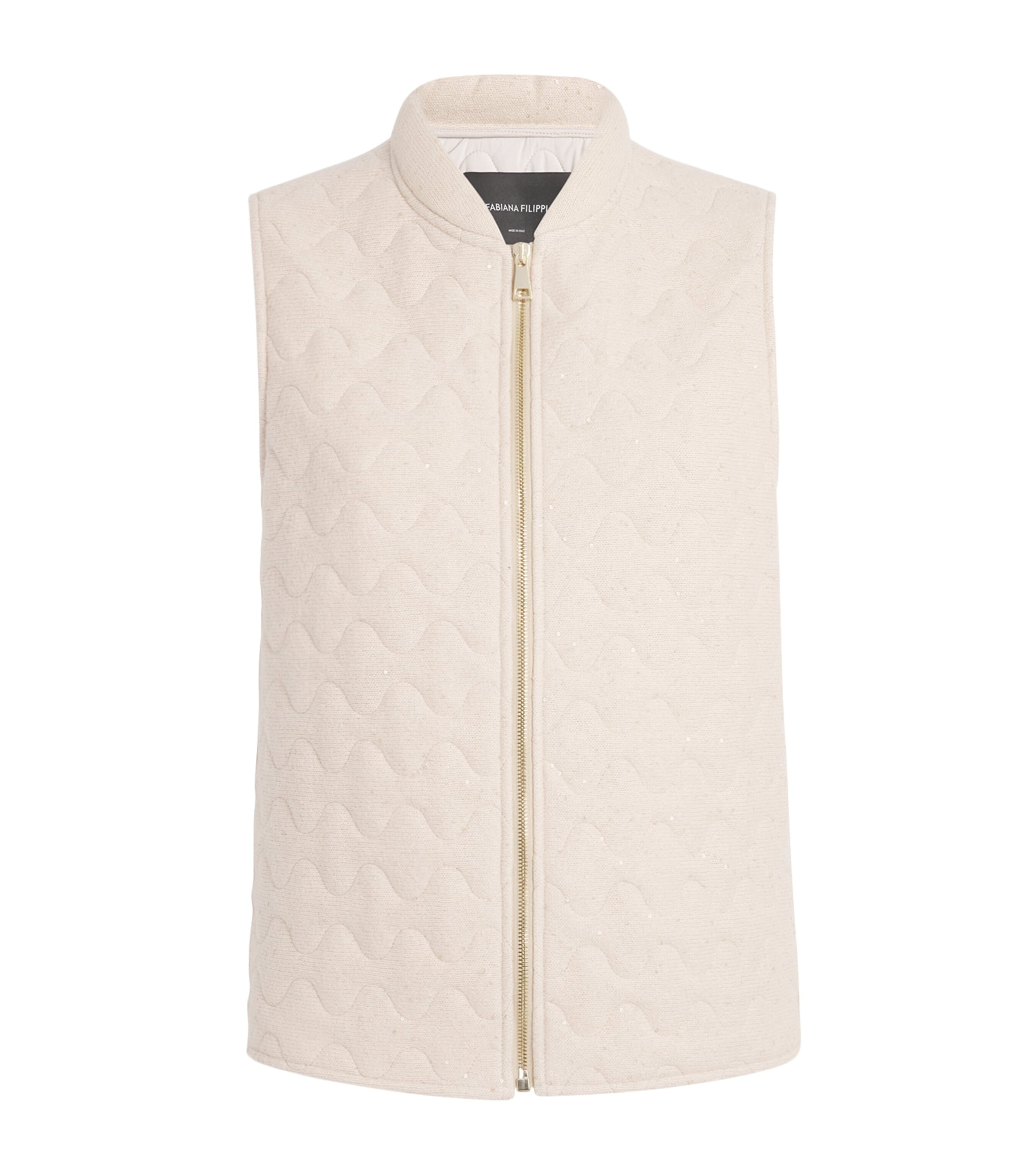Fabiana Filippi Wool-silk-cashmere Gilet In Pink