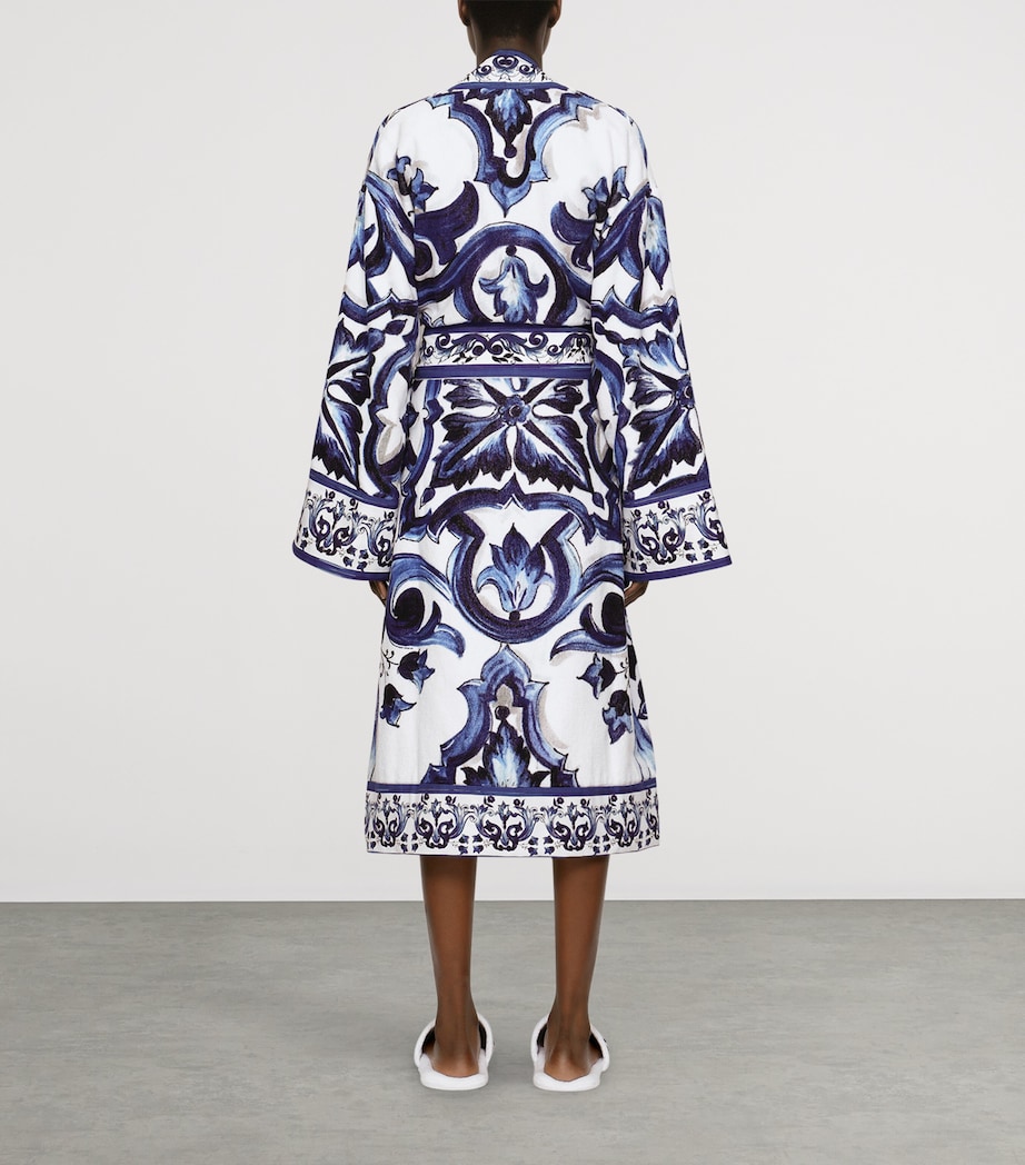 Terry Cotton Blu Mediterraneo Robe UB001 BLU MEDITERRAN Image 4