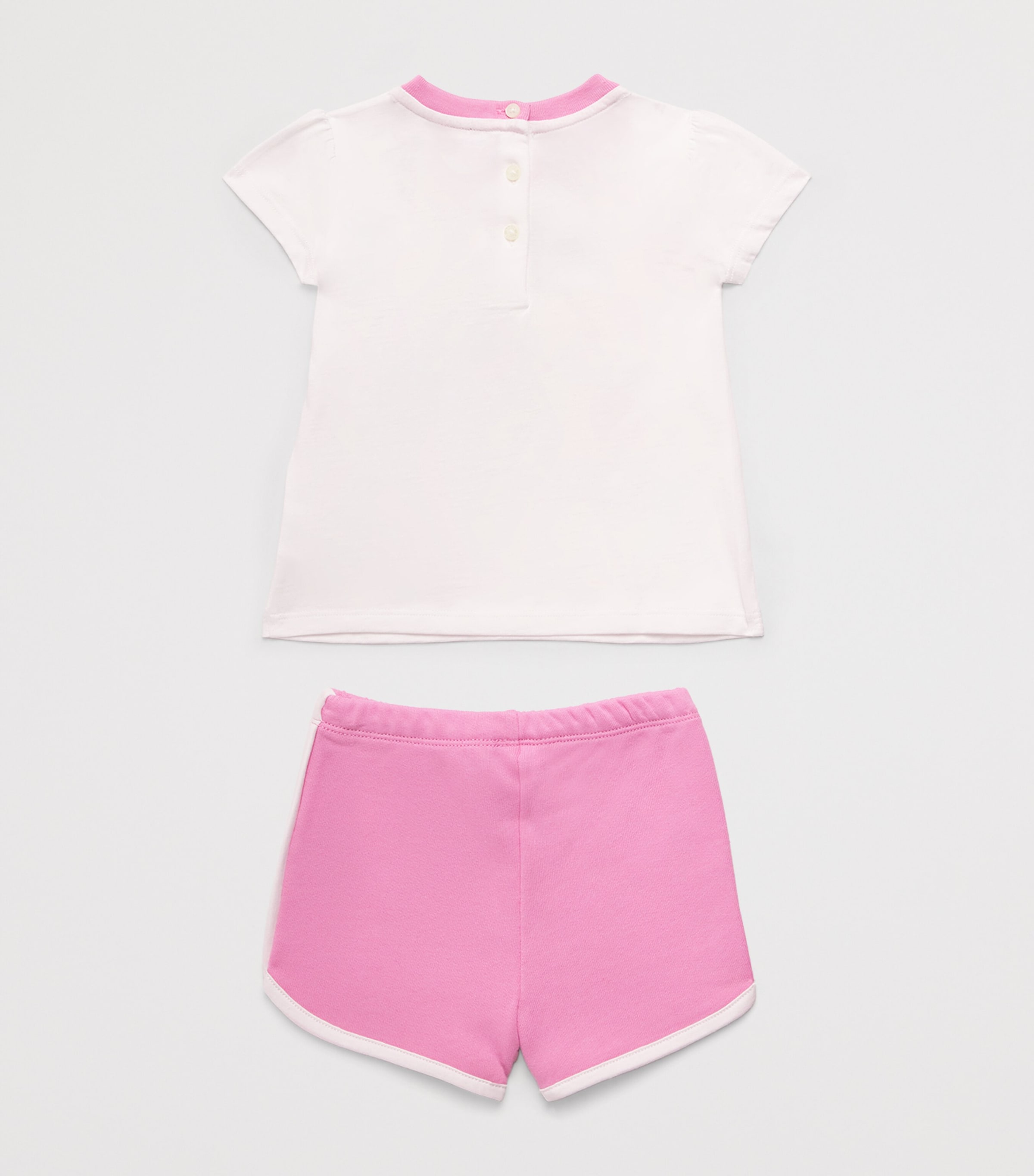 Ralph Lauren Kids Cotton Polo Bear T-Shirt and Shorts Set (3-24 Months) White Image 2