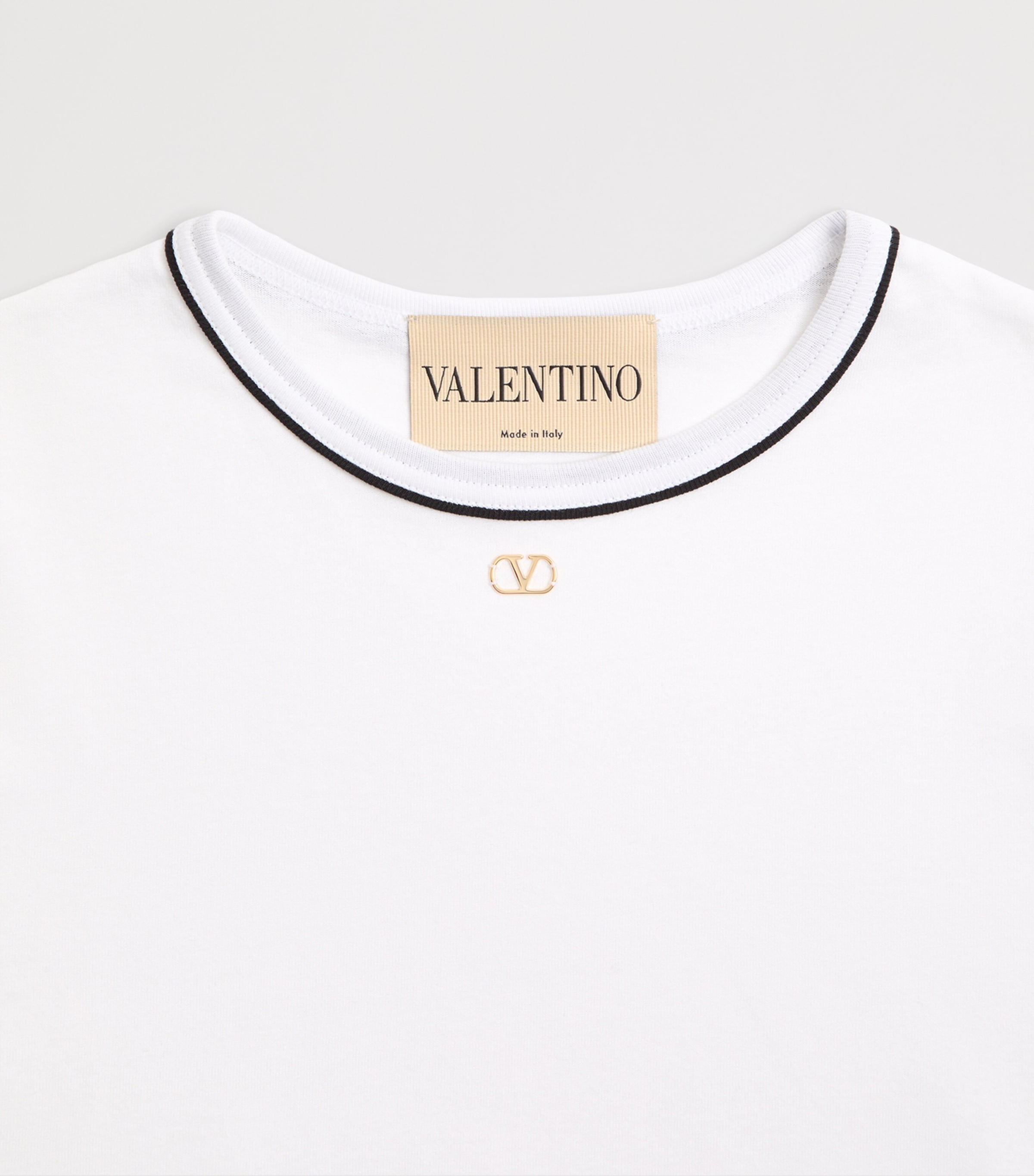 Valentino Womens Cotton VLogo T-Shirt Image 8