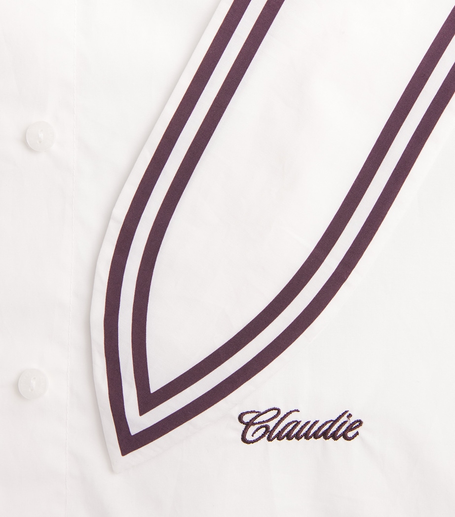 Claudie Pierlot Womens Cotton Sailor Shirt Ecru Image 6