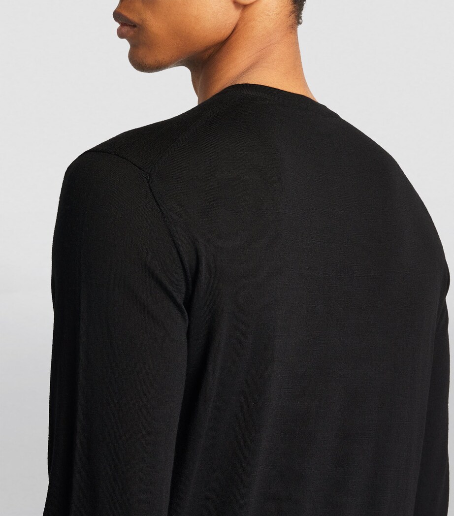 Virgin Wool Crewneck Sweater UC99 Image 6