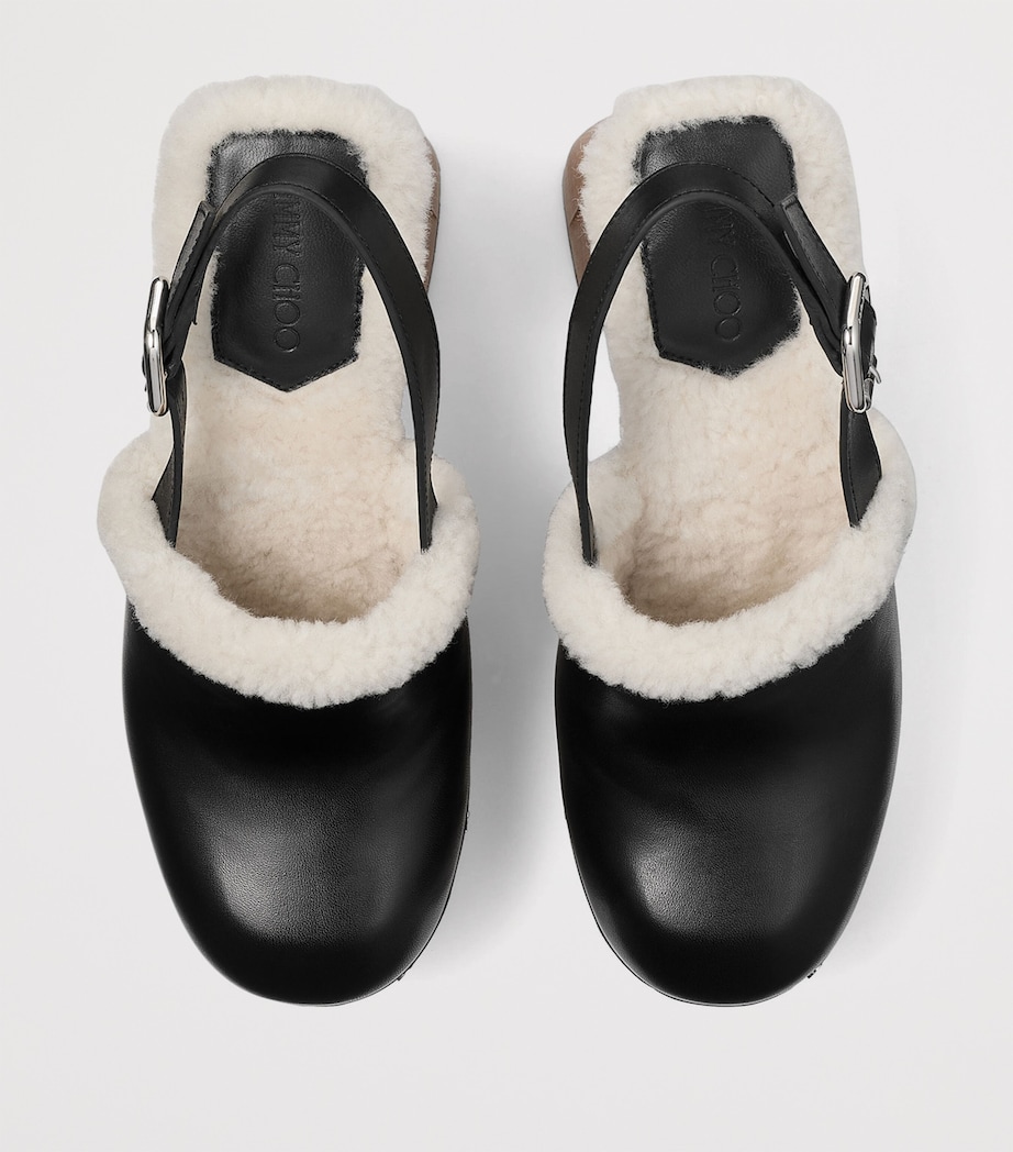 Alida 135 Leather Platform Heels BLACK/NATURAL Image 4