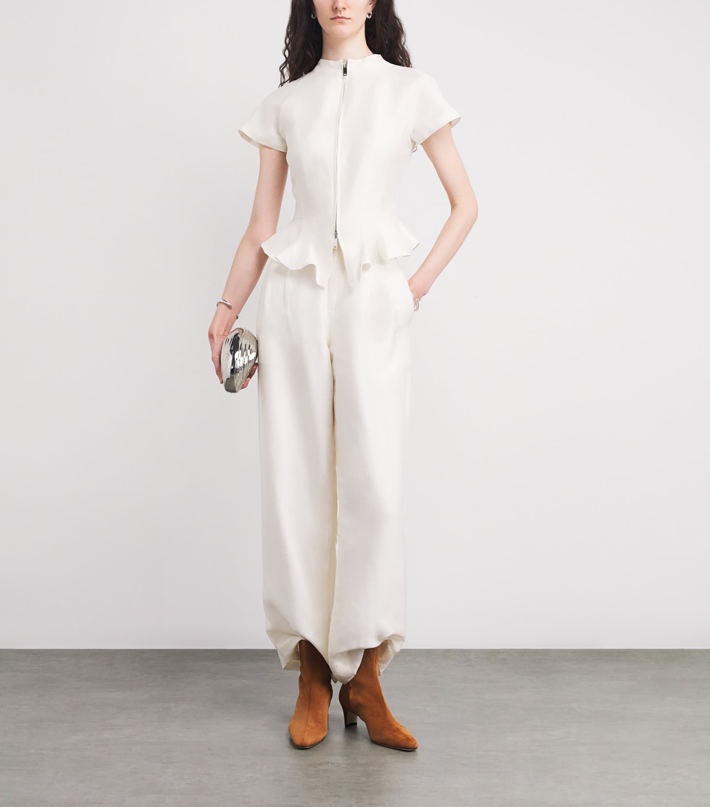 Suede Wally Ankle Boots 55 TAN Image 6