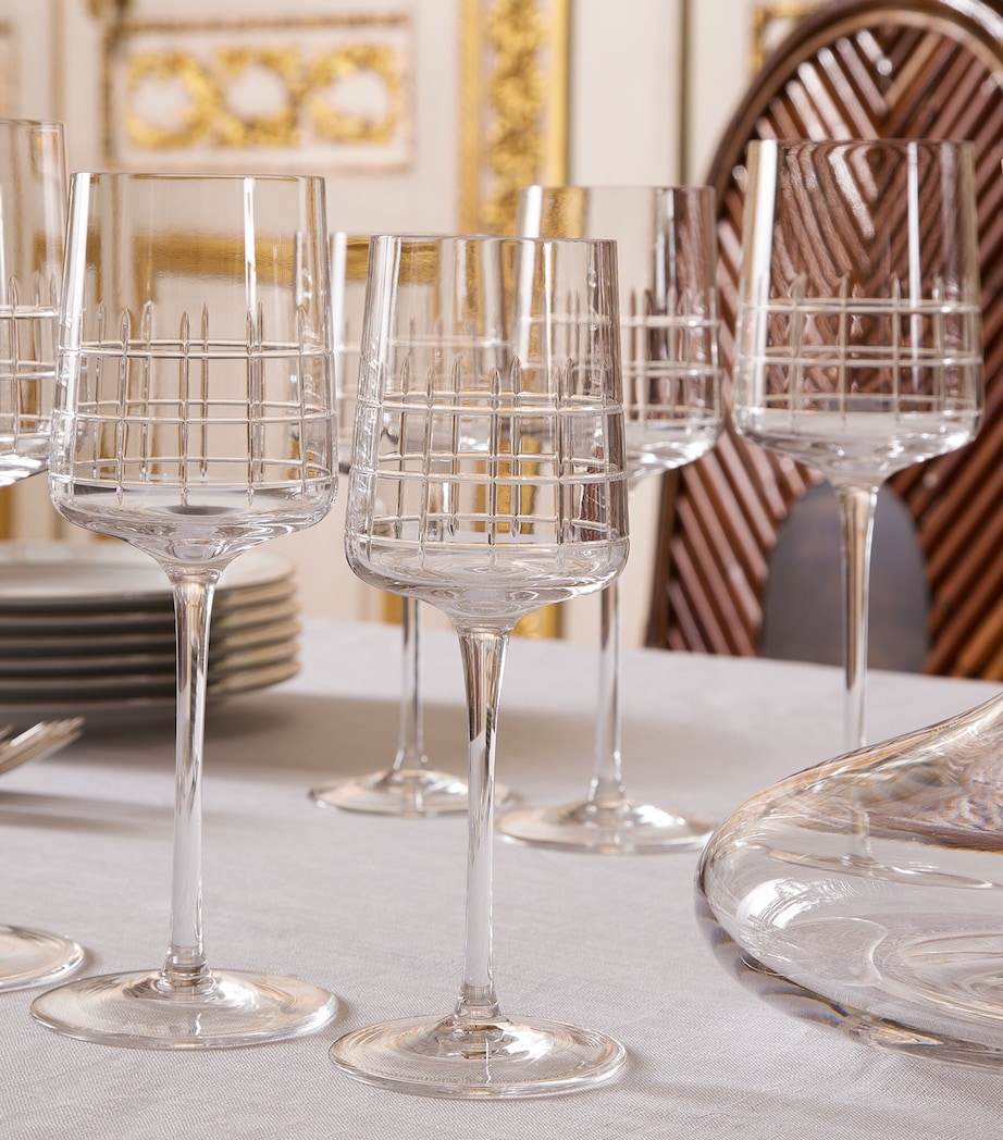 Set of 2 Graphik Crystal Water Goblets (240ml) SILVER Image 3