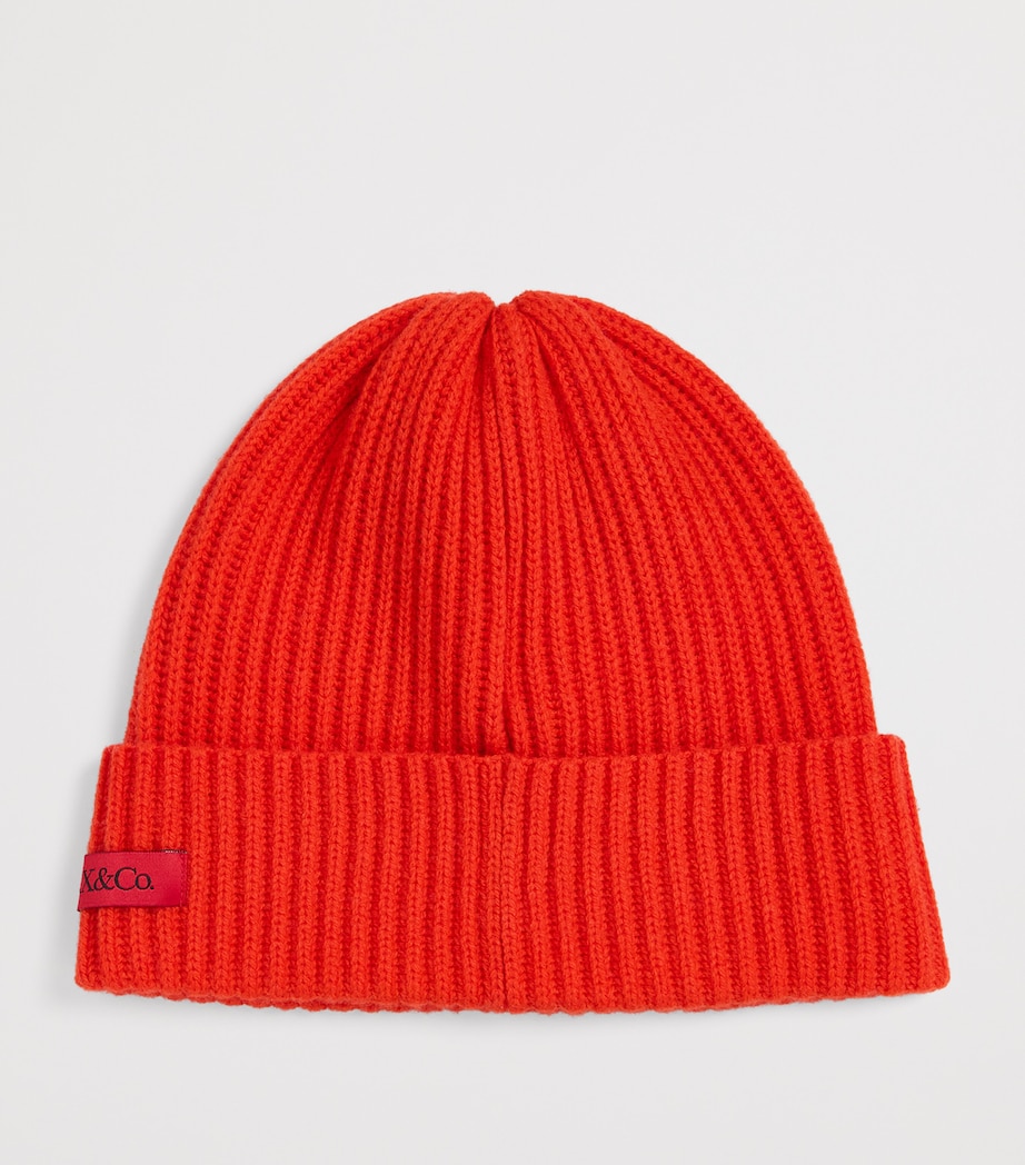 Wool-Cashmere Beanie ORANGE Image 2