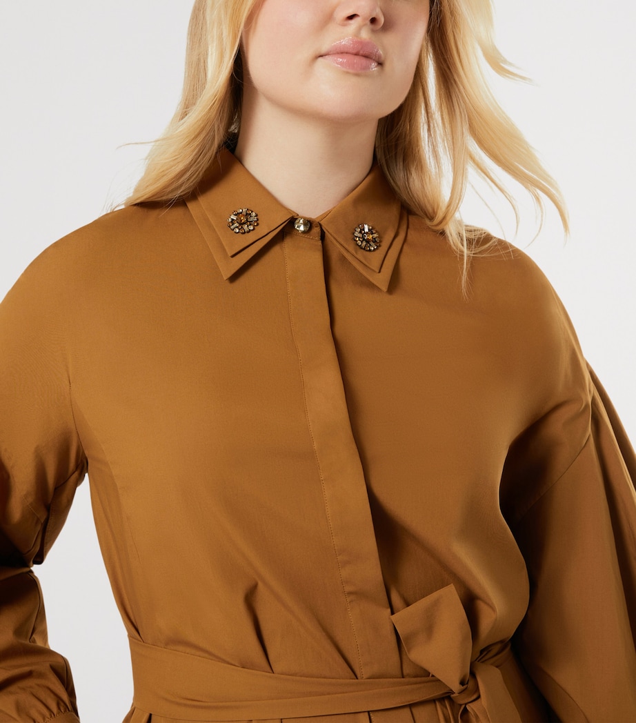 Marina Rinaldi Womens Cotton Belted Midi Dress Siena Image 5