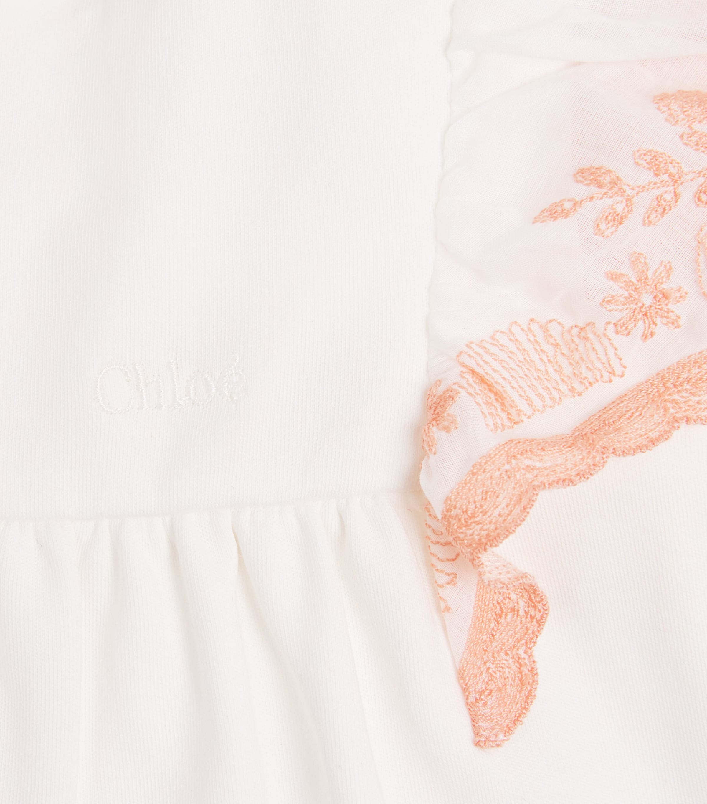 Cotton Embroidered Dress (6-36 Months) C20893/117OFFWHITE Image 3