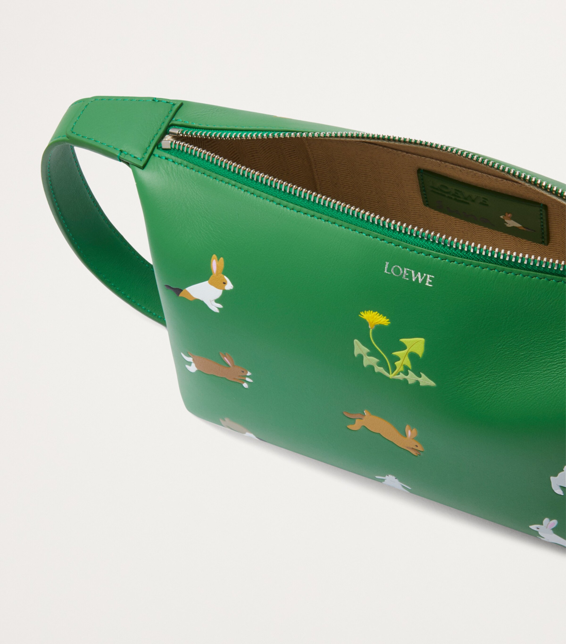 LOEWE Green x Suna Fujita Leather Bunny Bag | Harrods MX