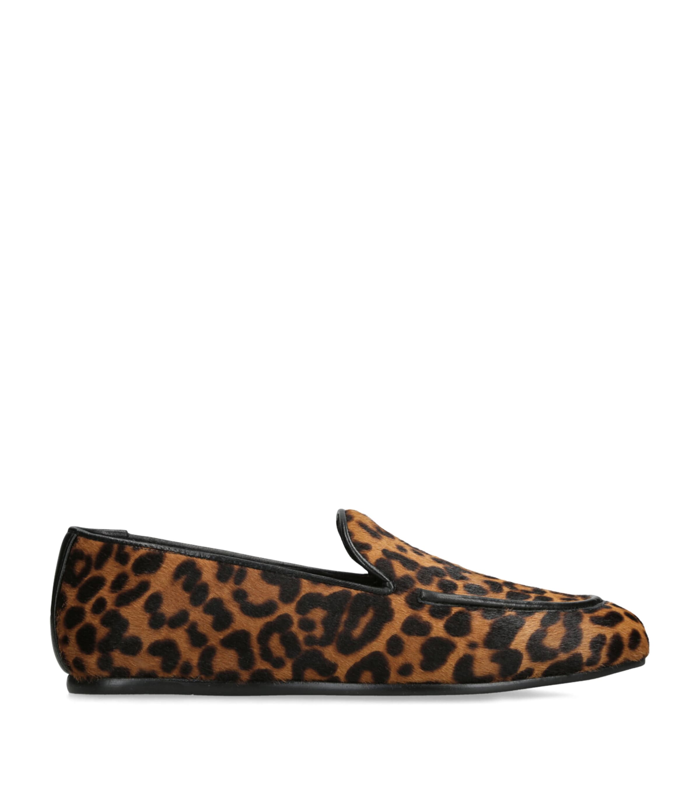 Suede Leopard Brooks Loafers BROWN/OTH Image 1