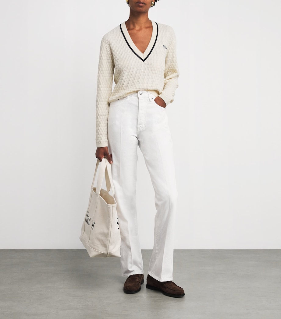 x Sotheby's Vertical Jeans WHITE Image 2