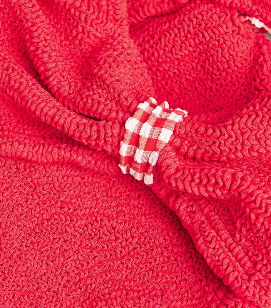 Gingham-Trim Jean Bikini RED/RED GINGHAM Image 4