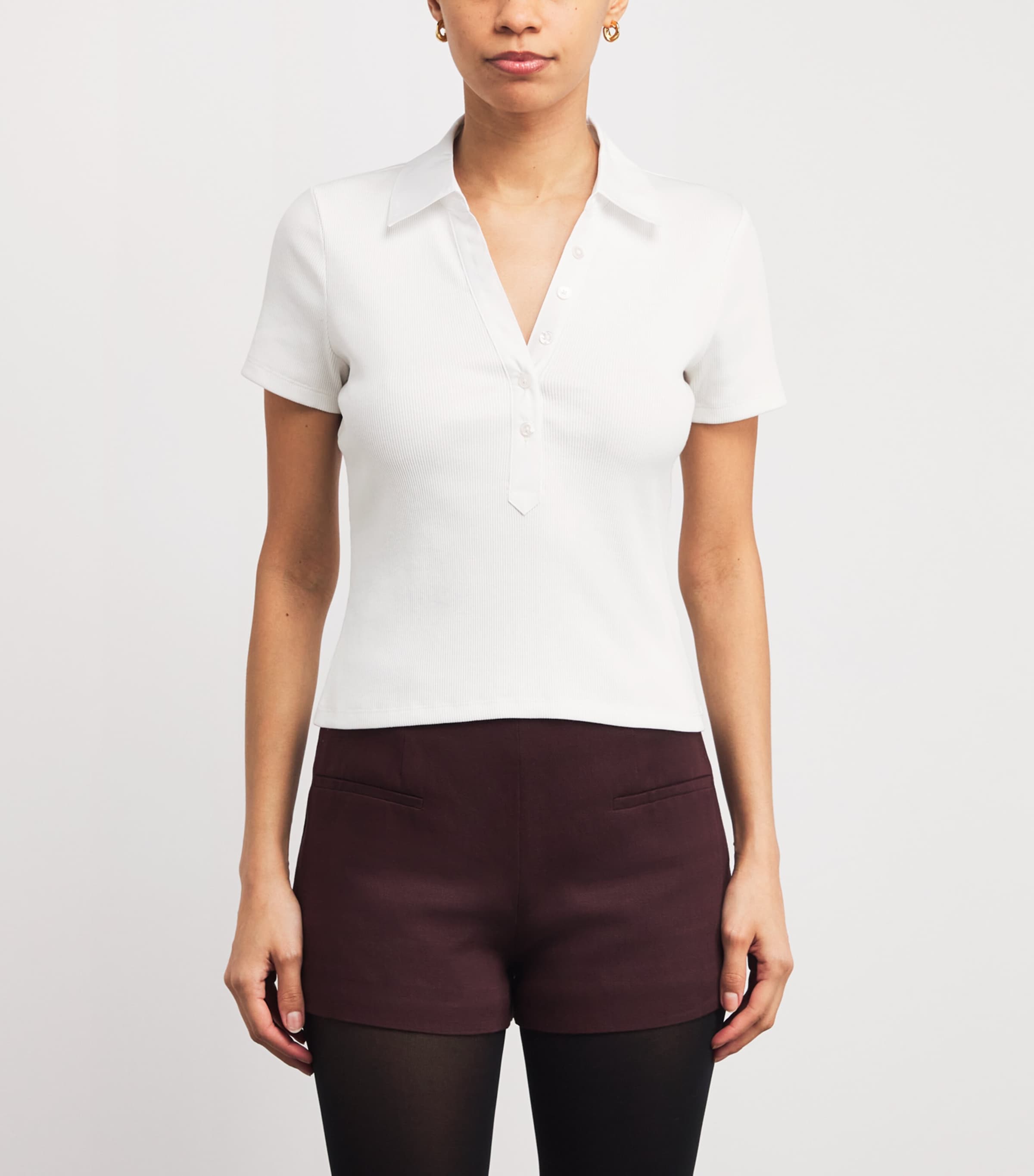 Stretch-Cotton Kearney Polo Shirt W0029 WHITE Image 3