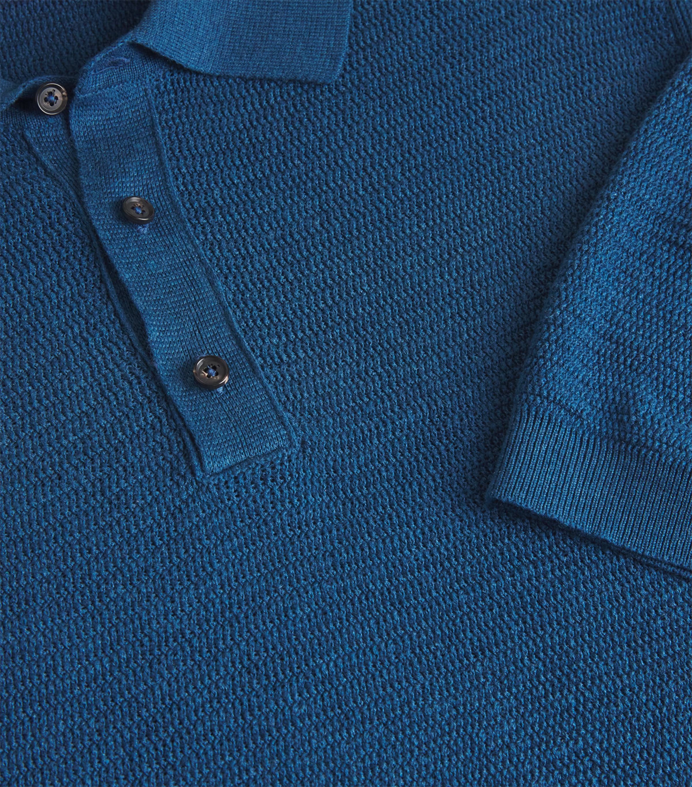 Silk-Linen Polo Shirt 821 Image 5