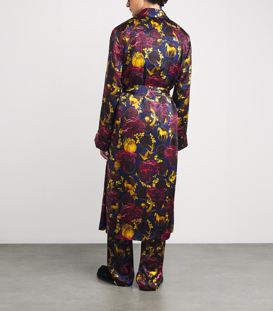 Silk Toile Night Robe MULTI Image 3