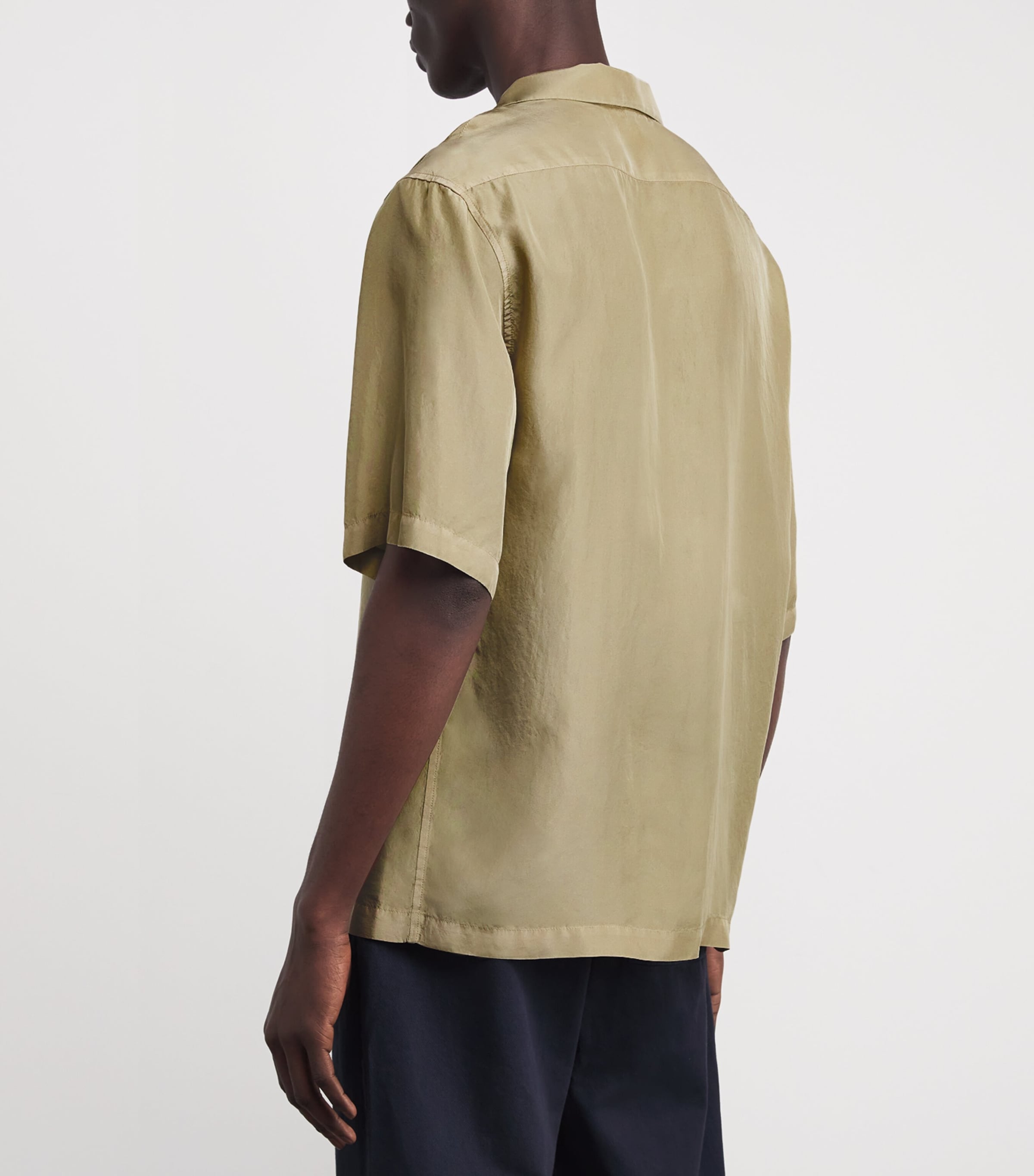 Silk Camp Shirt 385 SALVIA Image 4