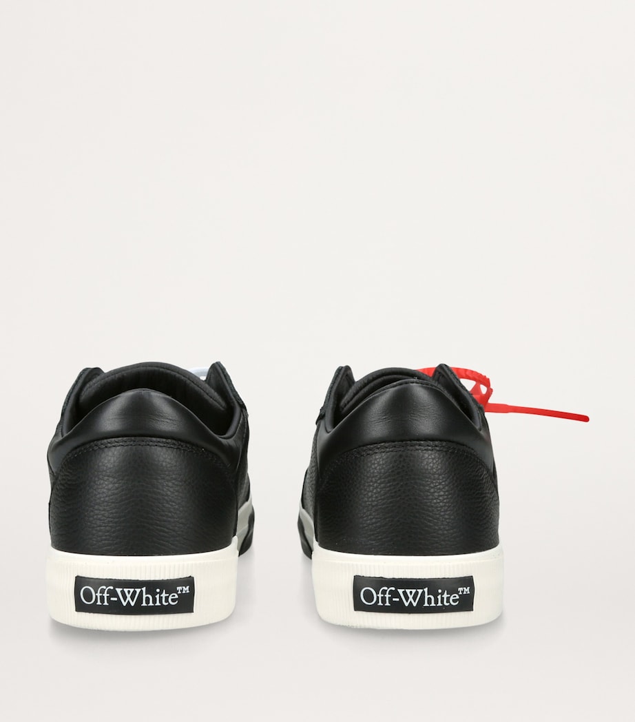Leather New Low Vulcanized Sneakers BLK/WHITE Image 2