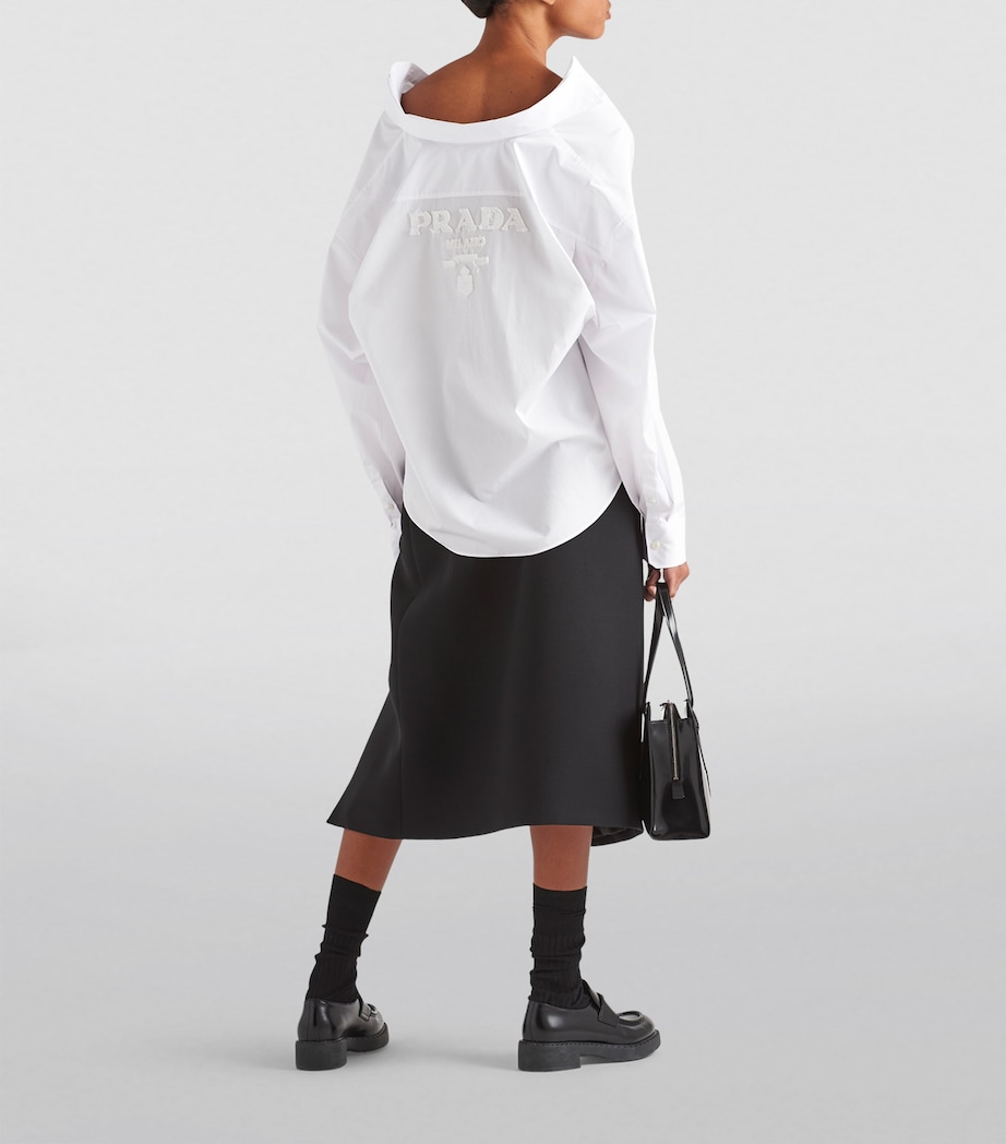 Back-Logo Oversized Shirt F0009 Image 4