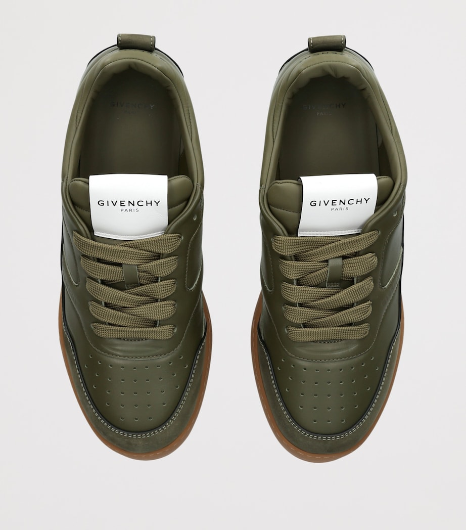 Givenchy Leather Yard Sneakers Khaki Image 3