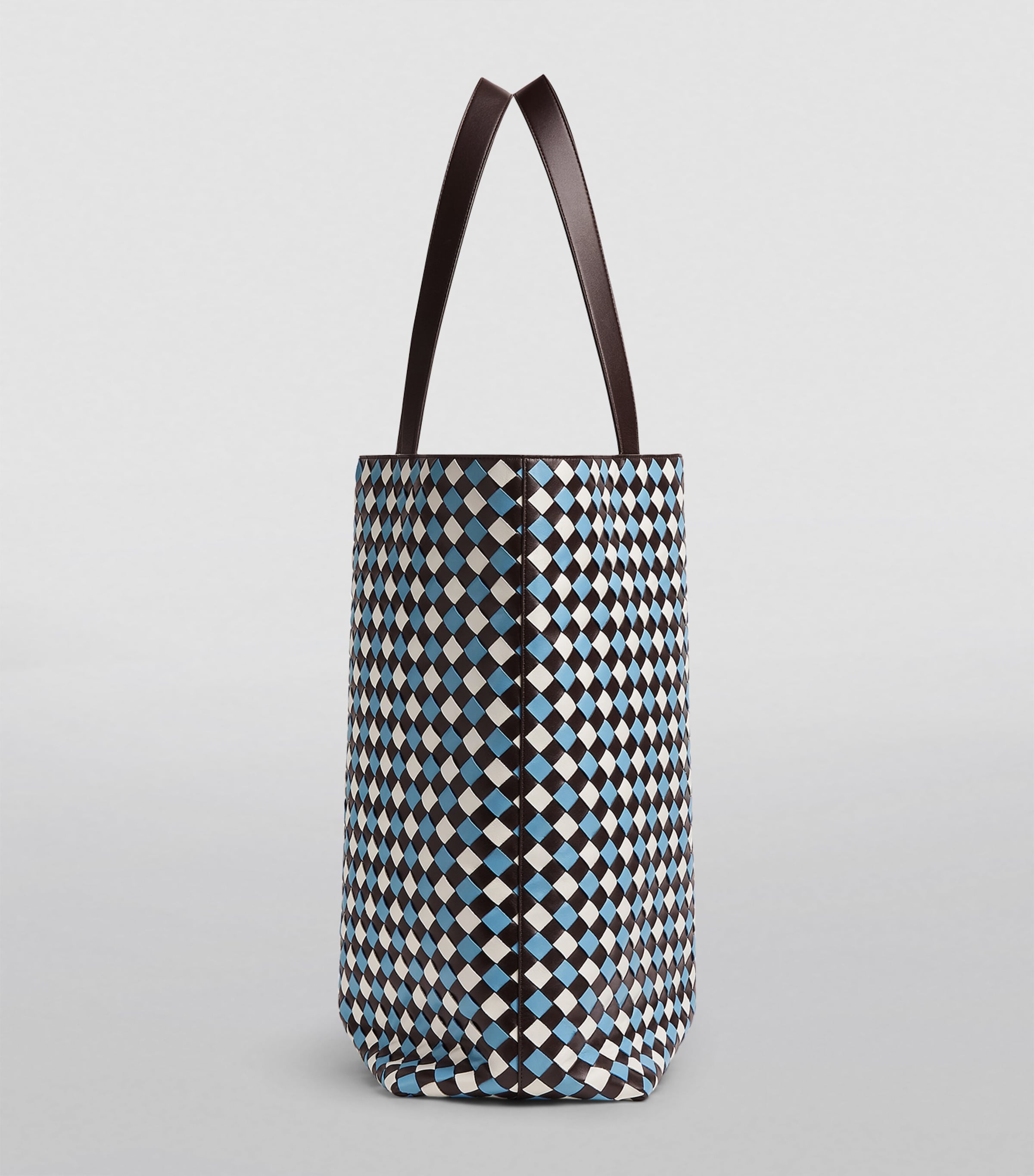 Bottega Veneta Brown Large Leather Intrecciato N/S Tote Bag