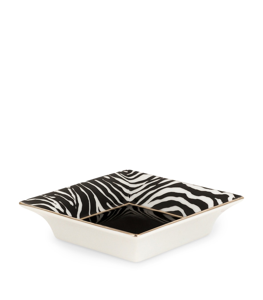 Porcelain Zebra Decorative Square Plate (10cm) UZ003-ZEBRA Image 2