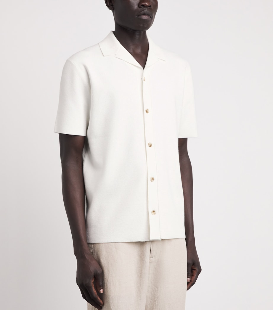 Vince Mens Milano Cabana Shirt Classic Cream Image 4