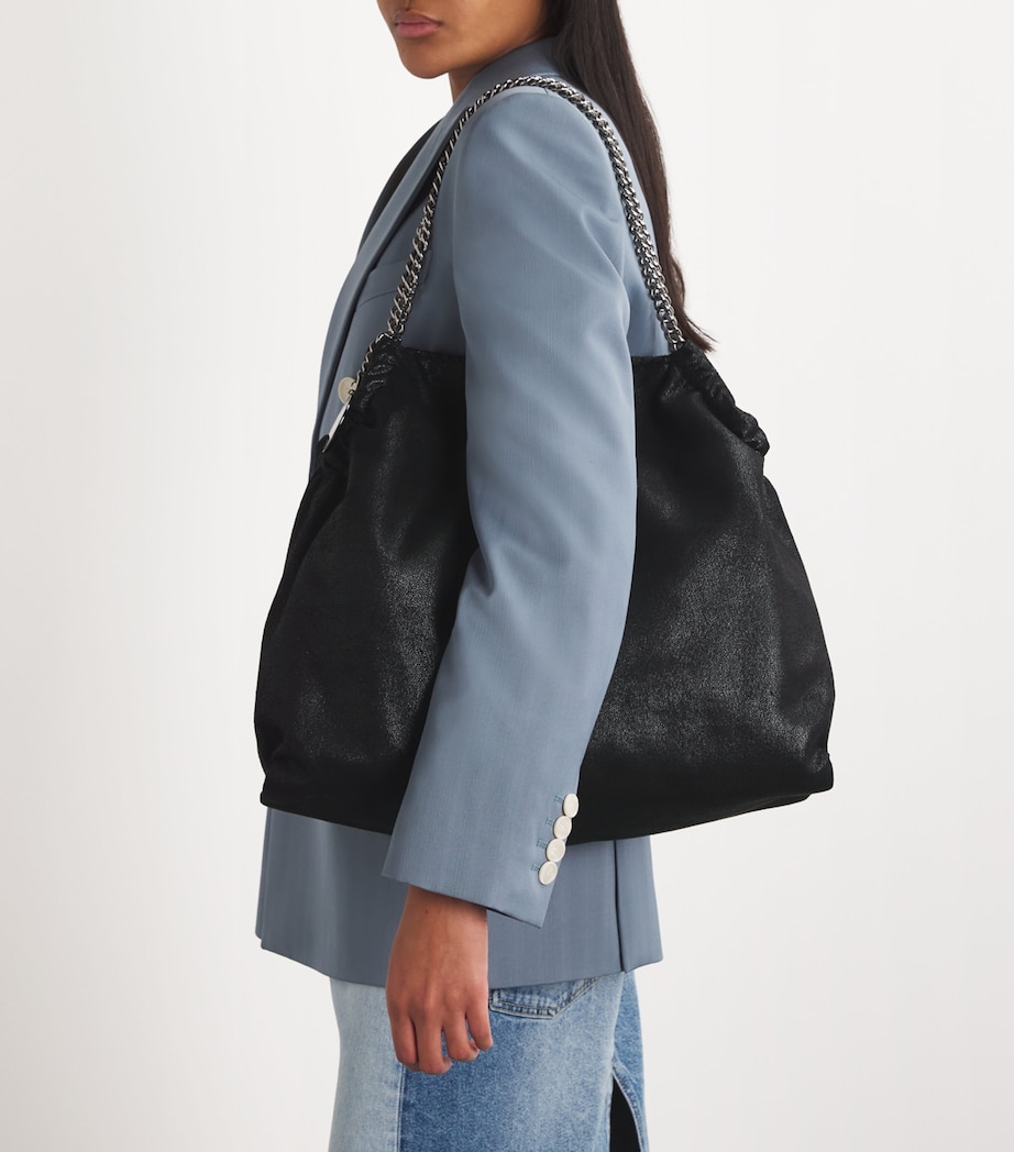 Shaggy Deer Falabella Tote Bag 1000 BLACK Image 2