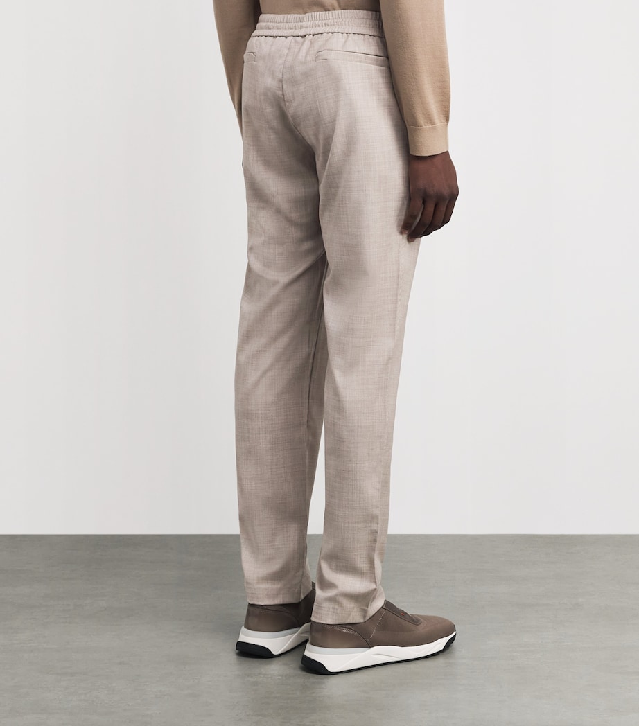 Sease Mens Linen-Cotton Summer Mindset Trousers Driftwood Image 5