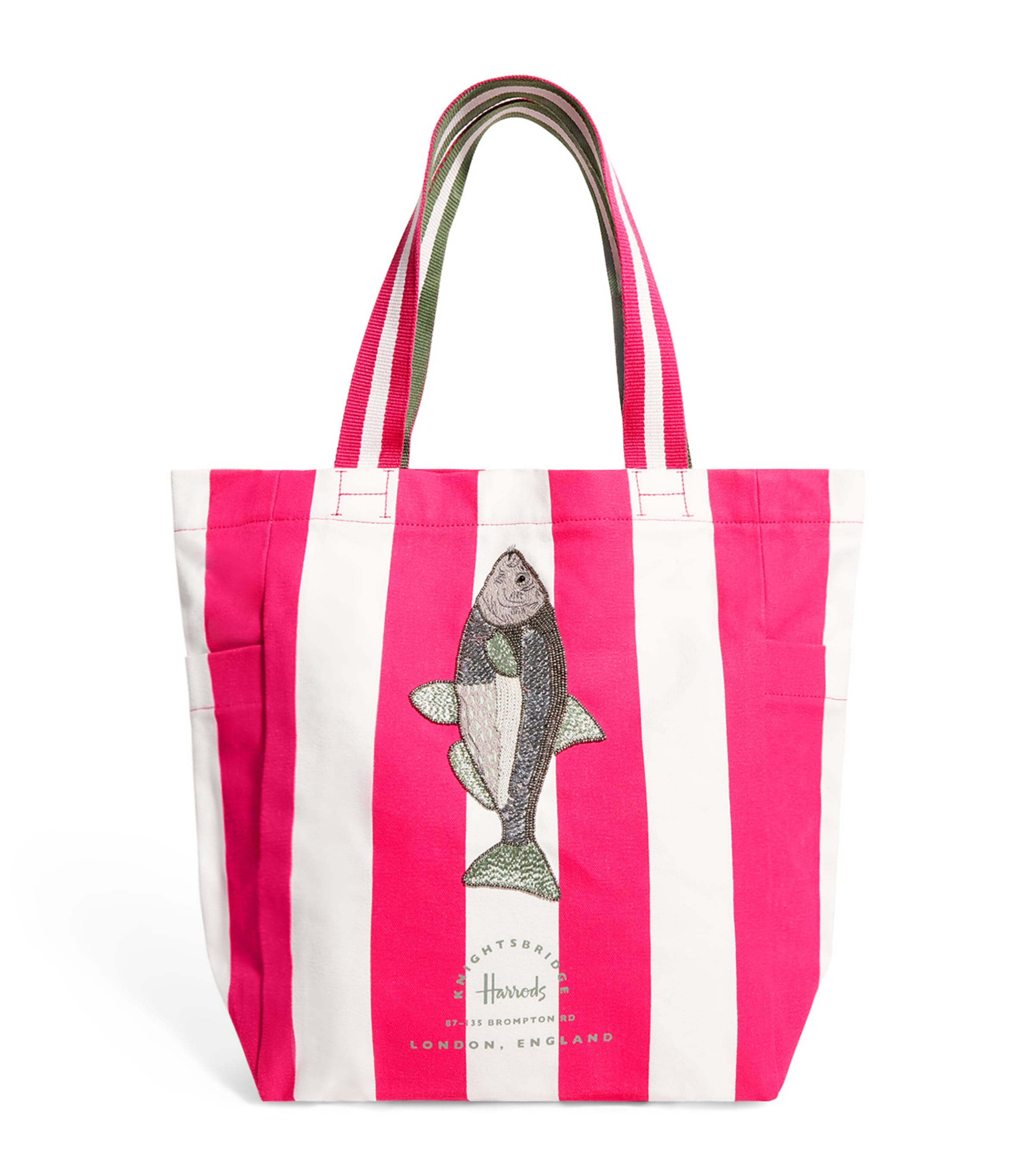 Harrods Embellished Fish Tote Bag