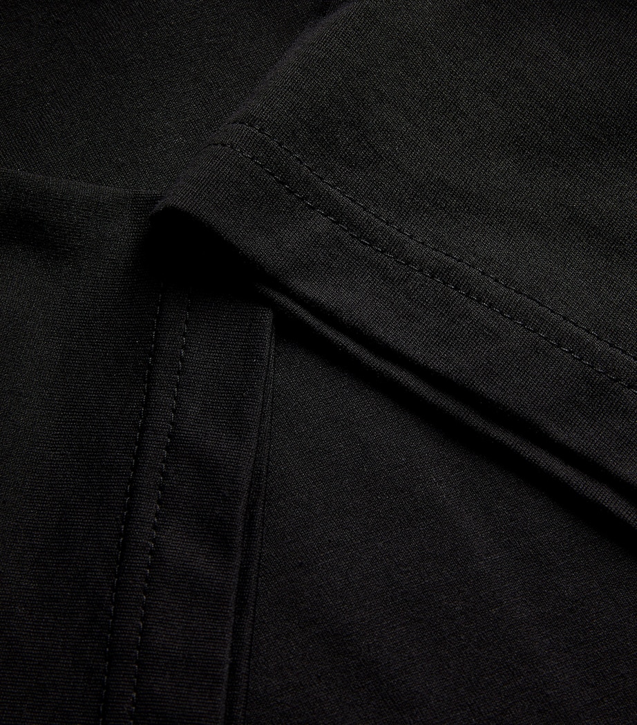 Sunspel Mens Supima Cotton Classic T-Shirt Bkaa Black Image 5