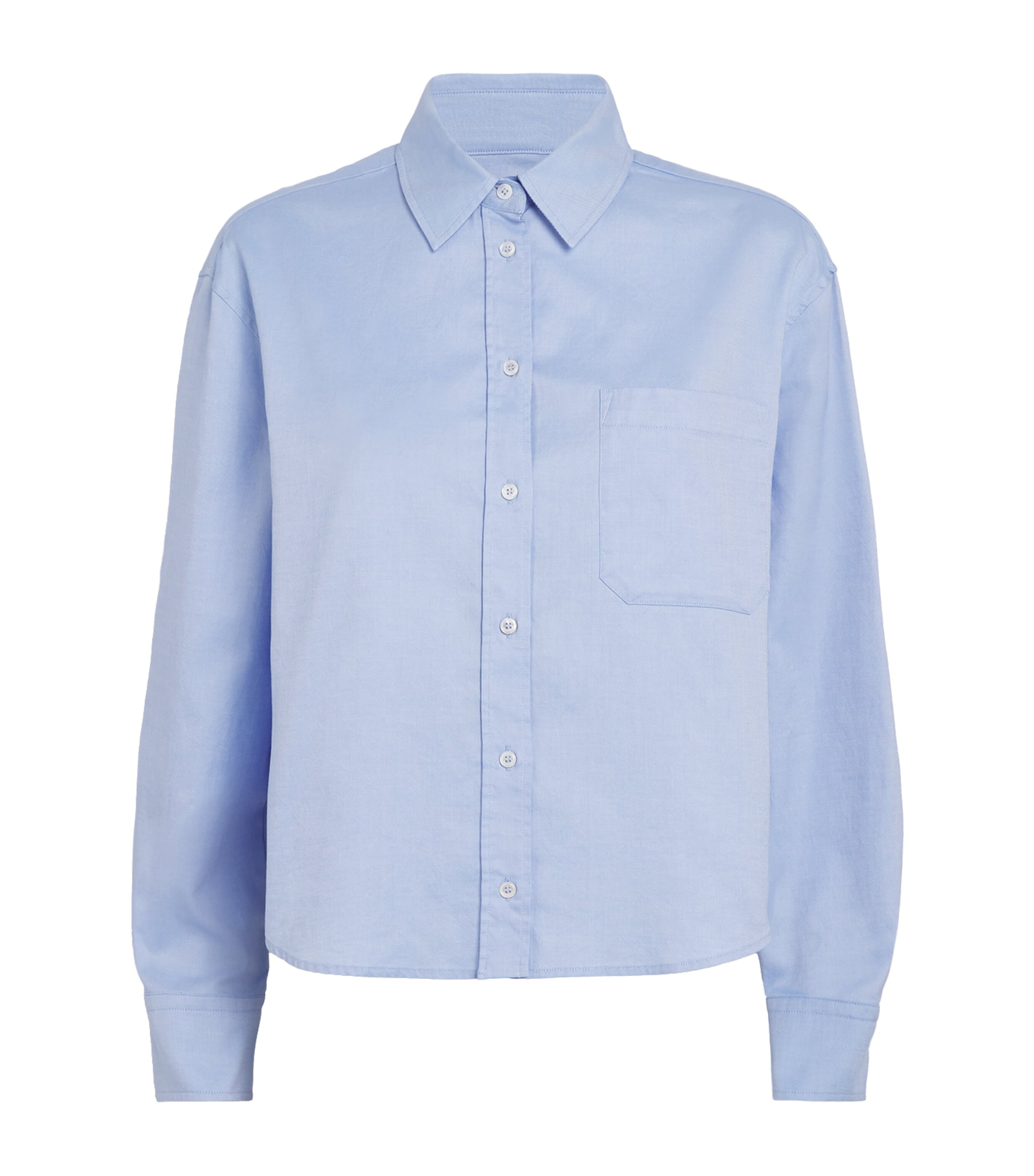 Cotton Long-Sleeve Shirt LIGHT BLUE Image 1