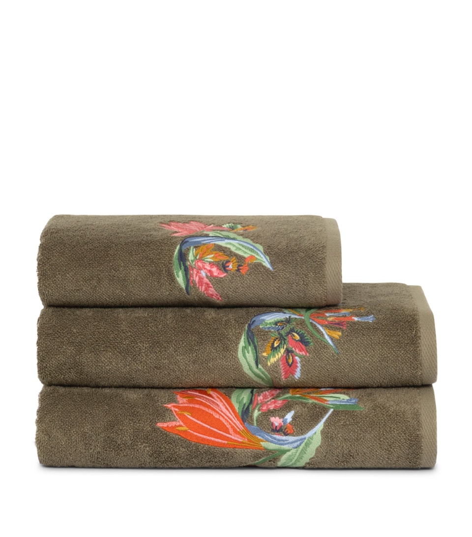 Yves Delorme Eze Guest Towel (45cm x 70cm) Kaki