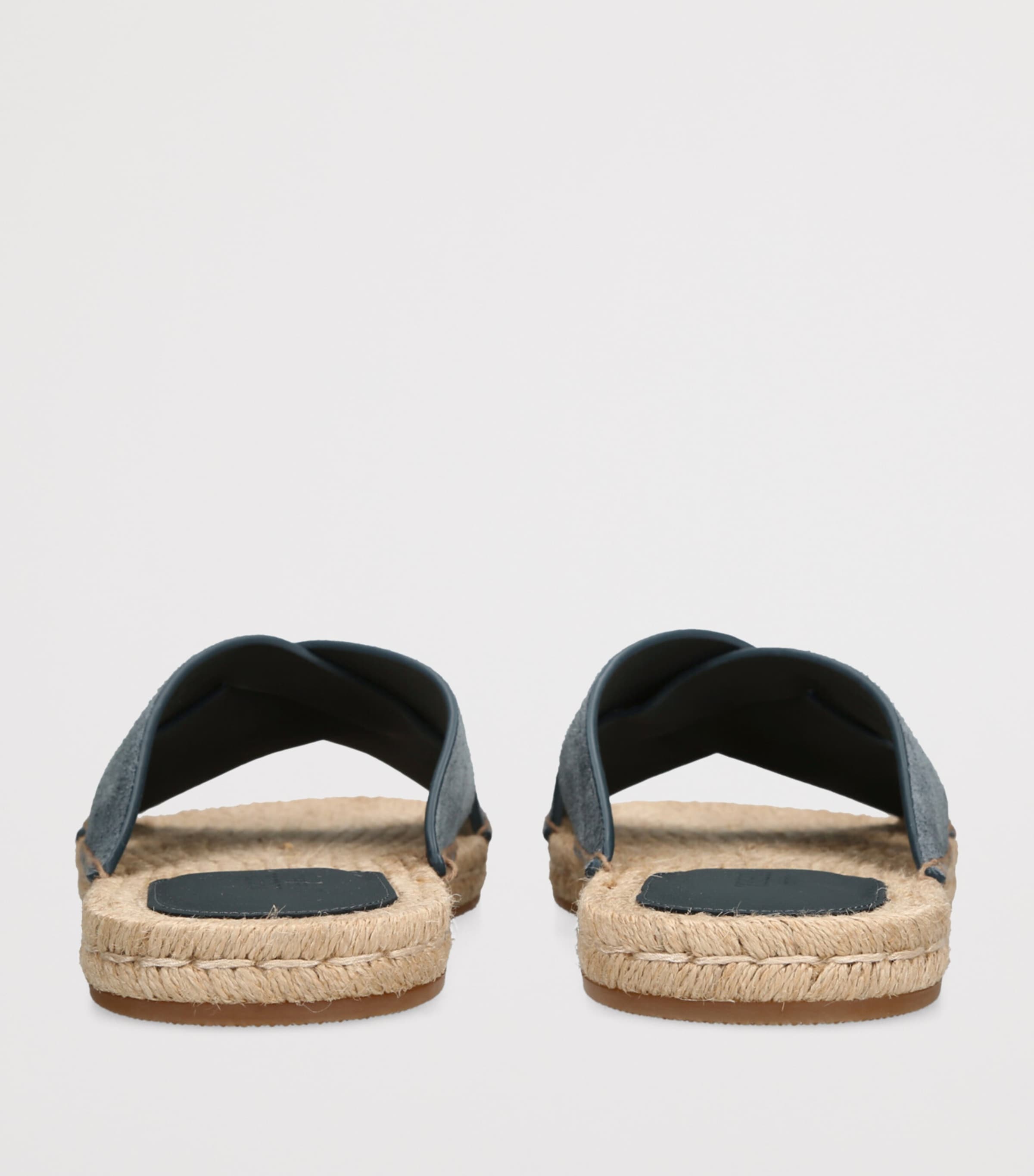 Suede Espadrille Sandals BLUE Image 2