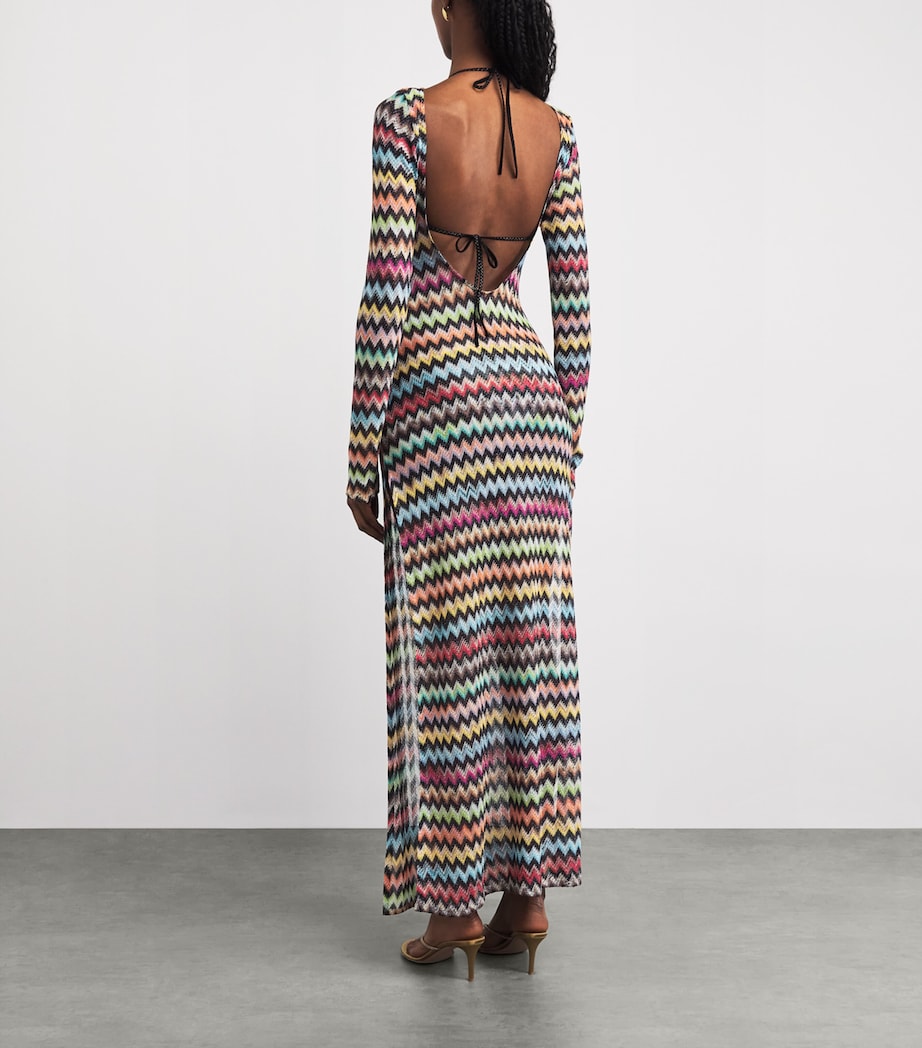 Missoni Multi Backless Zigzag Maxi Dress | Harrods US Missoni Multi Backless Zigzag Maxi Dress | Harrods US