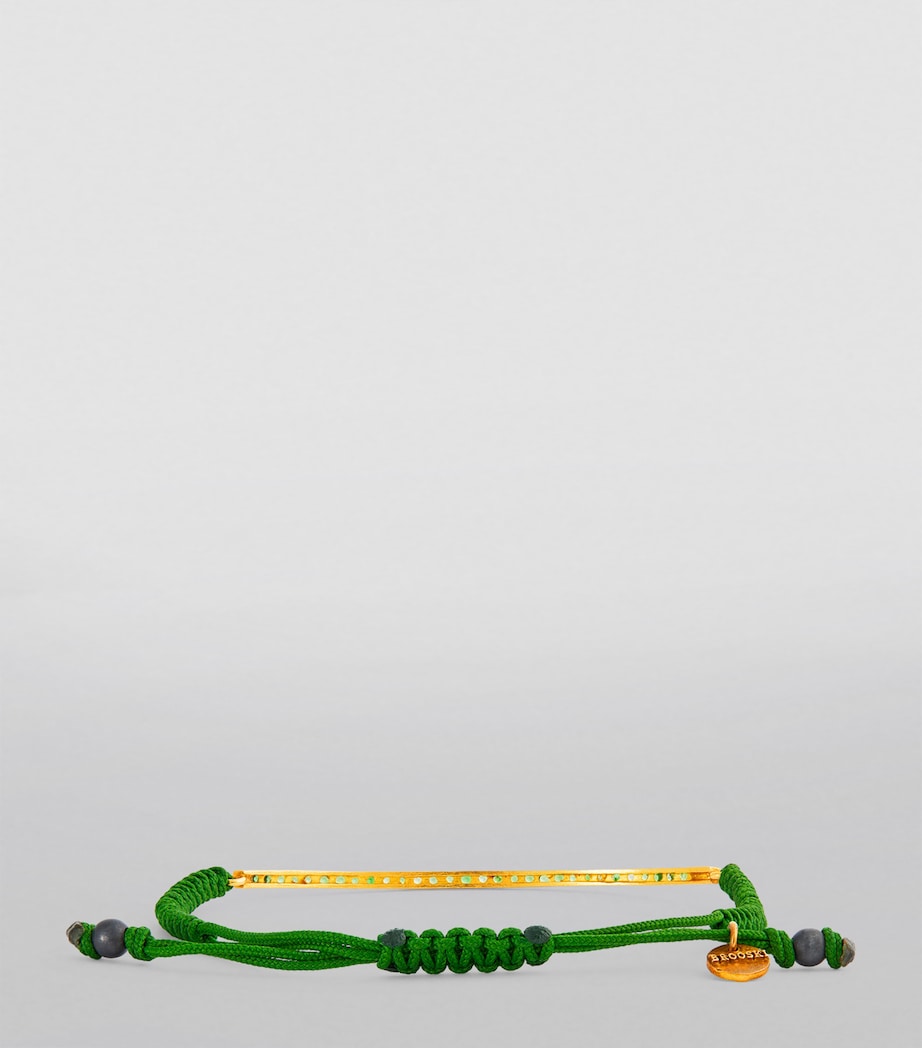 Yellow Gold and Emerald Toggle Bracelet GOLD / SILVER Image 3