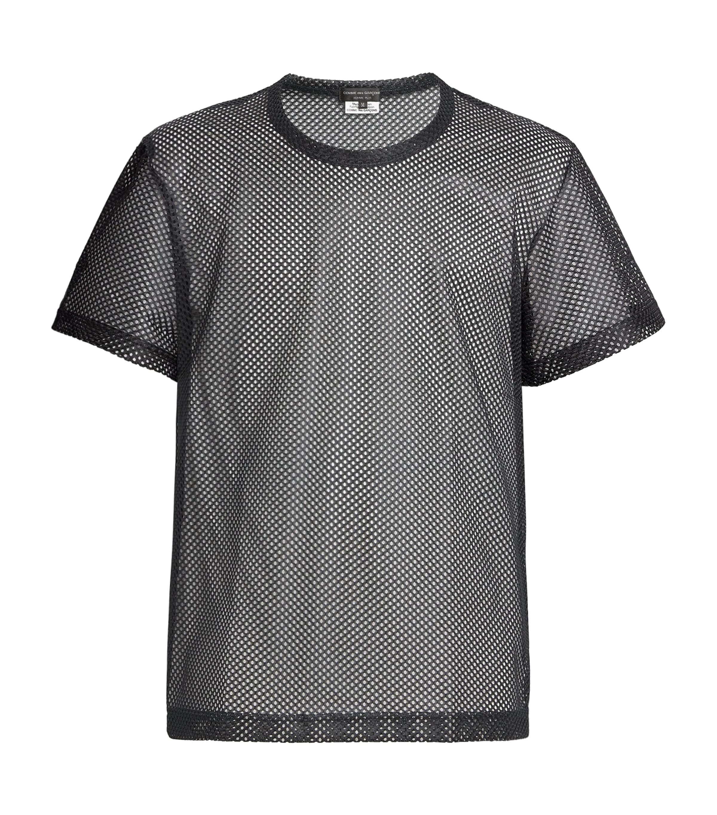 Comme Des Garçons Homme Deux Comme Des Garcons Homme Plus Mesh T-shirt T-shirts Black In Black