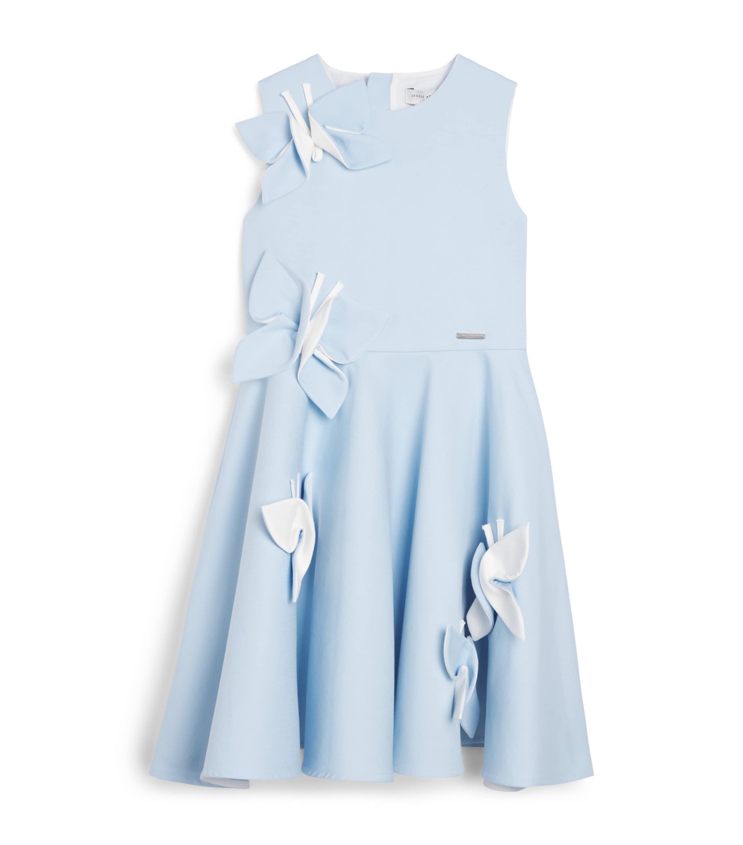 JESSIE AND JAMES Appliqué Butterfly Dress (10-14 Years) Blue Image 1