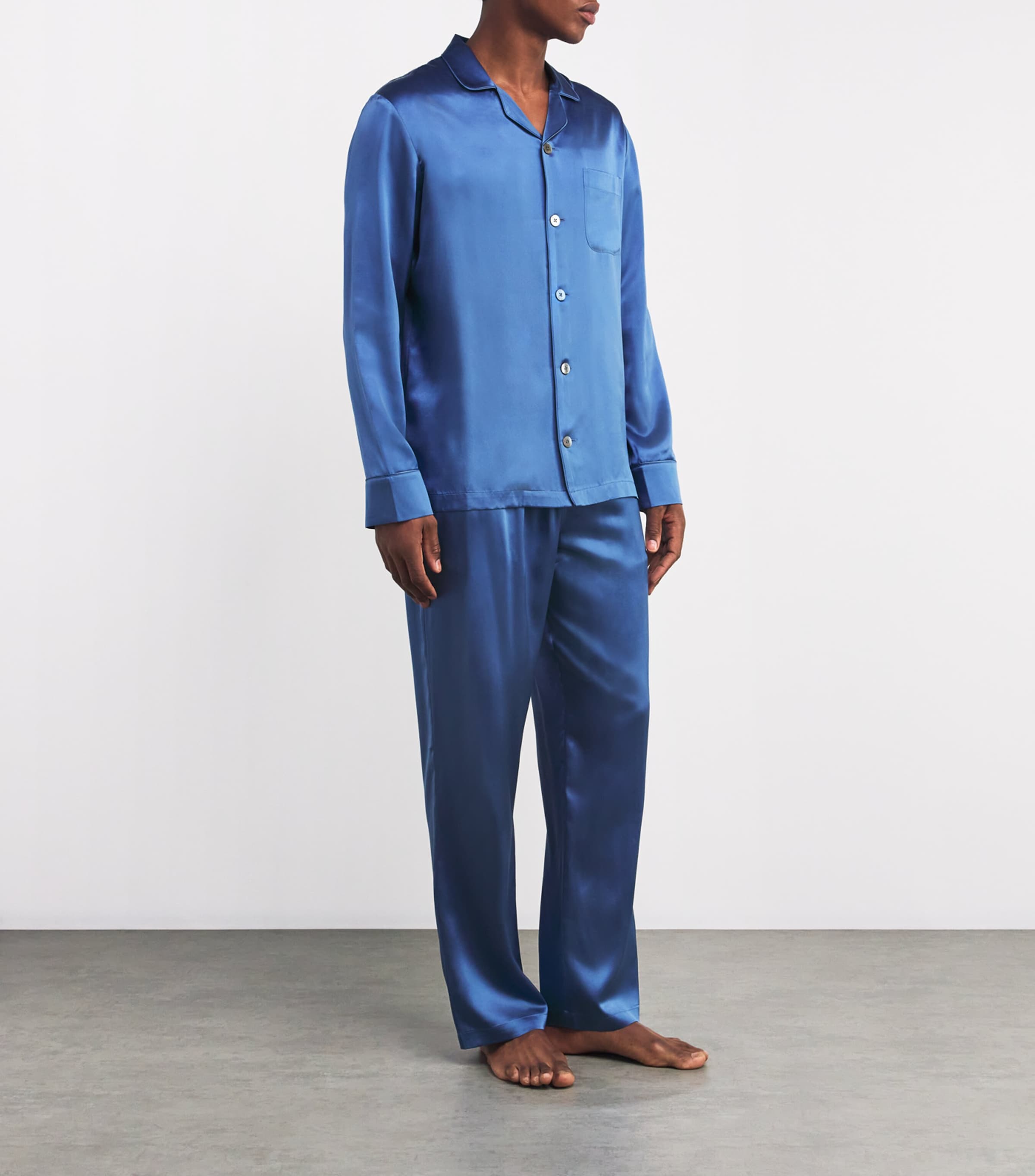 Silk Pyjama Set BLUE Image 2