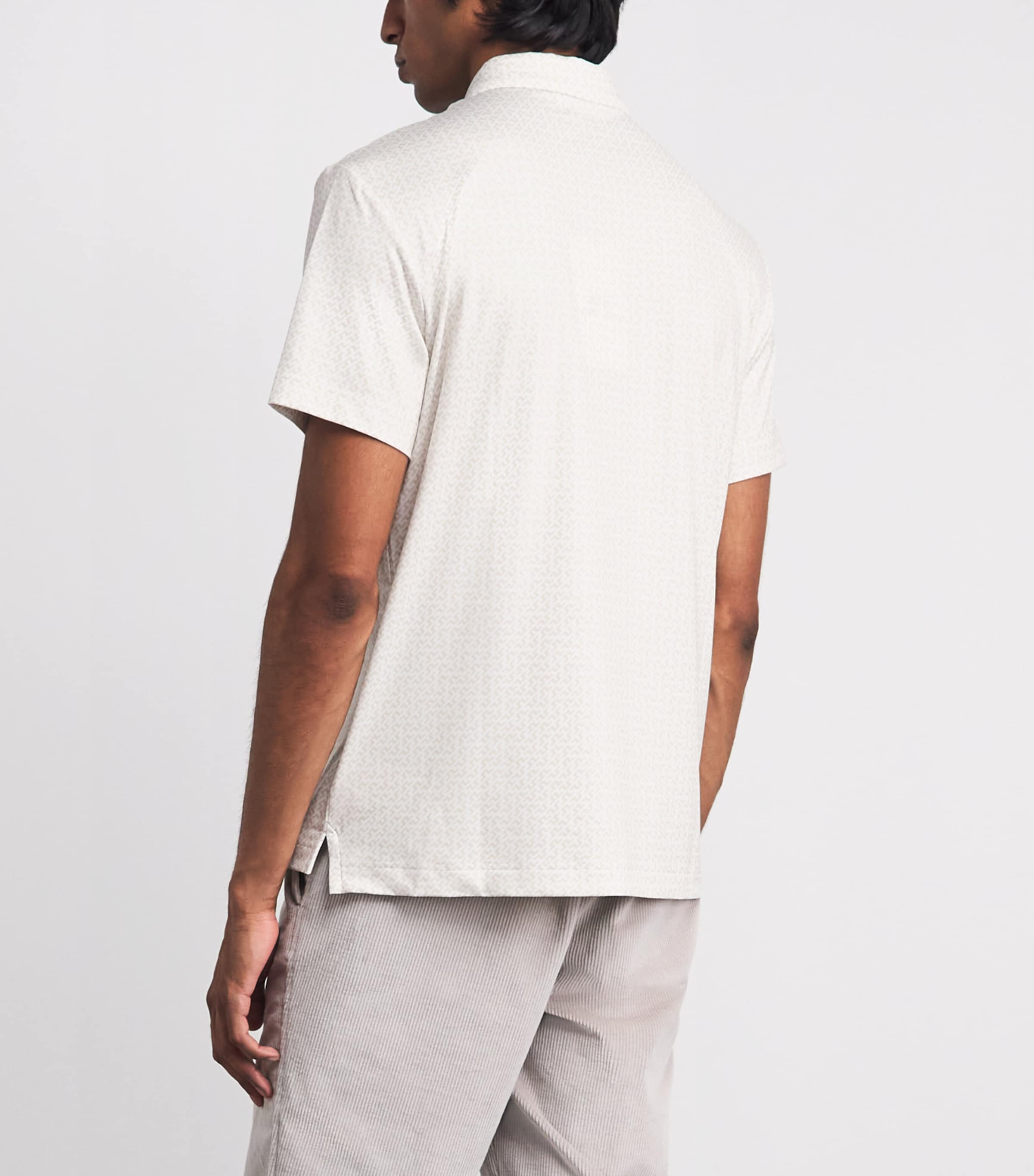 J Lindeberg Mens Bala Polo Shirt White Moonbeam Image 5
