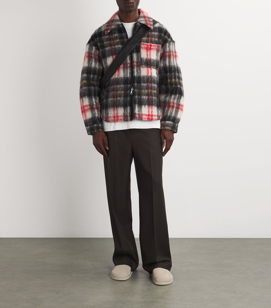 Wool-Blend Check Overshirt RED/BLACK CHECK 500 Image 2