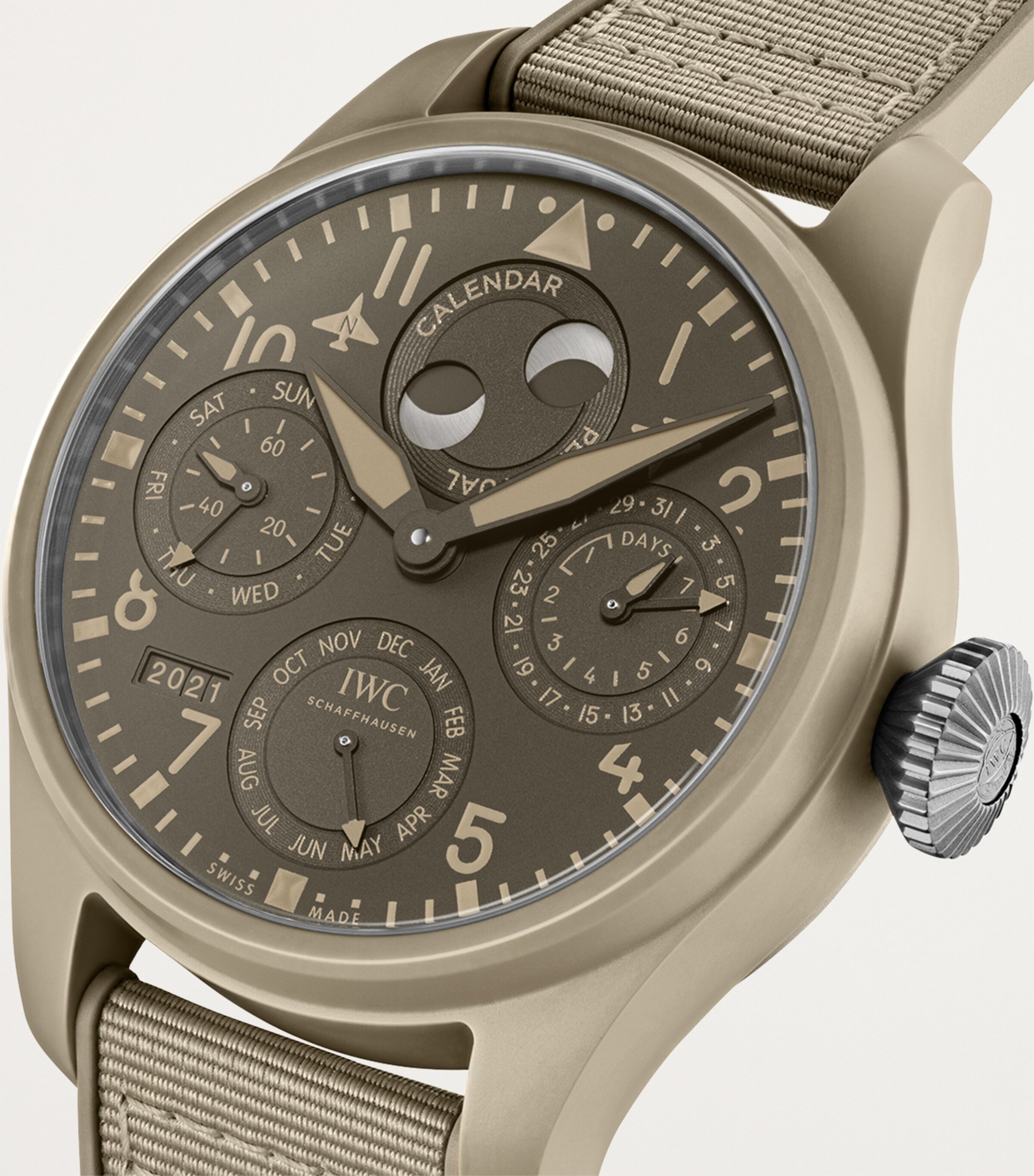 Ceramic Top Gun Big Pilot's Watch 46mm BROWN Image 6