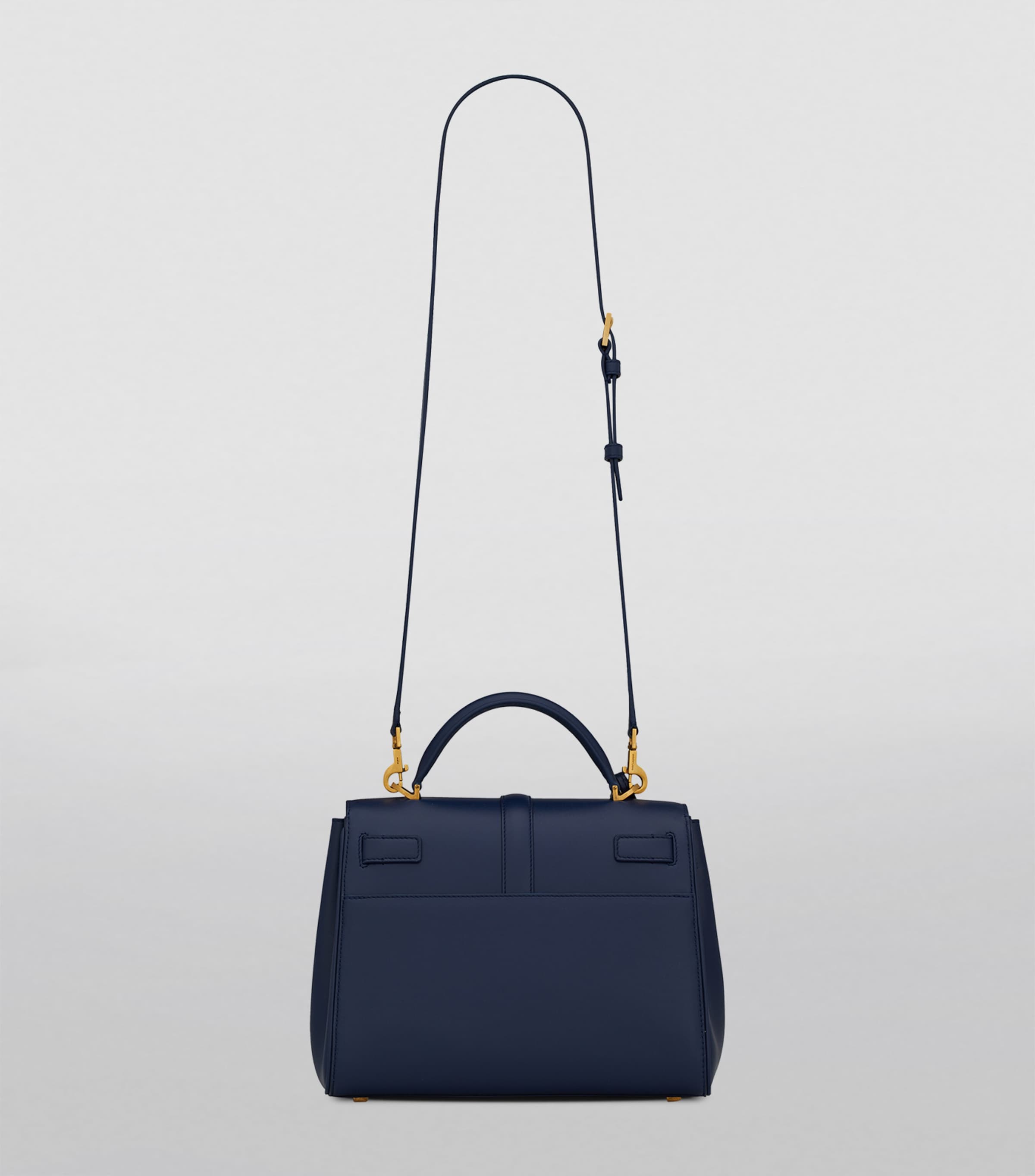 Saint Laurent Black Le Fermoir Top-Handle Bag | Harrods US