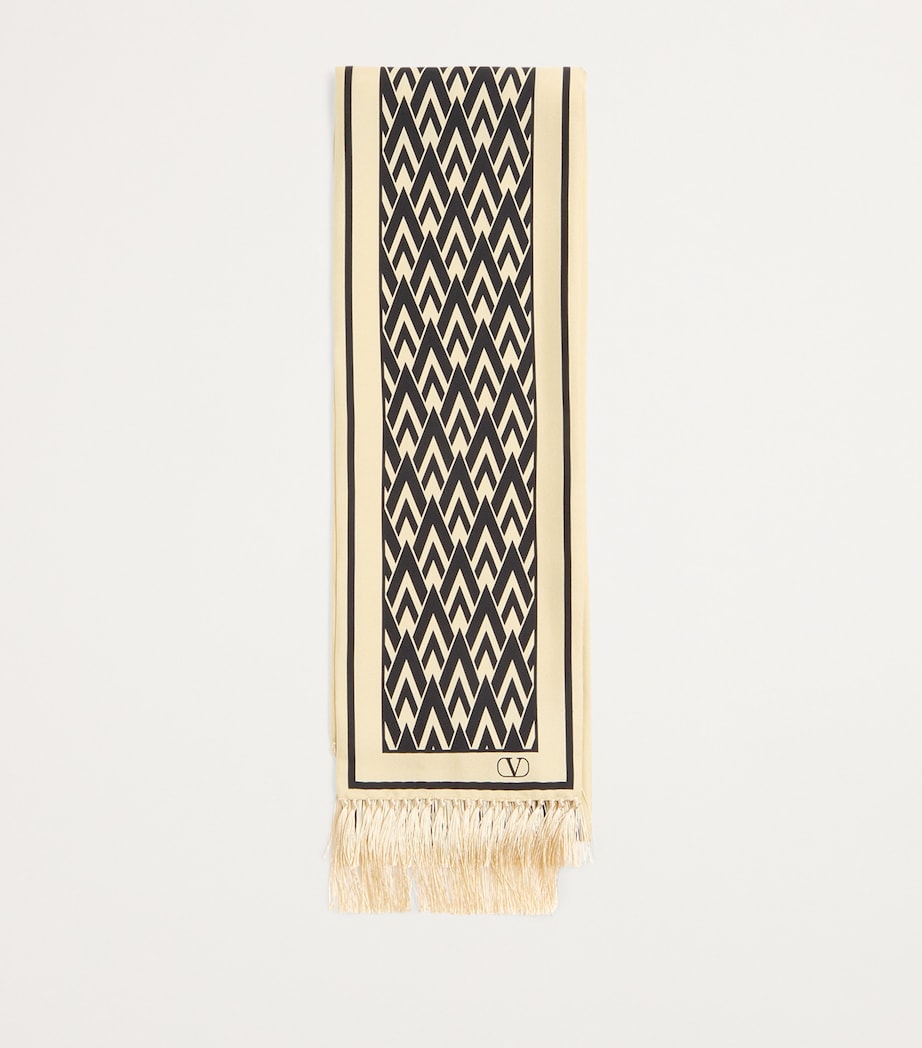 Silk Monogram Scarf REX Image 2