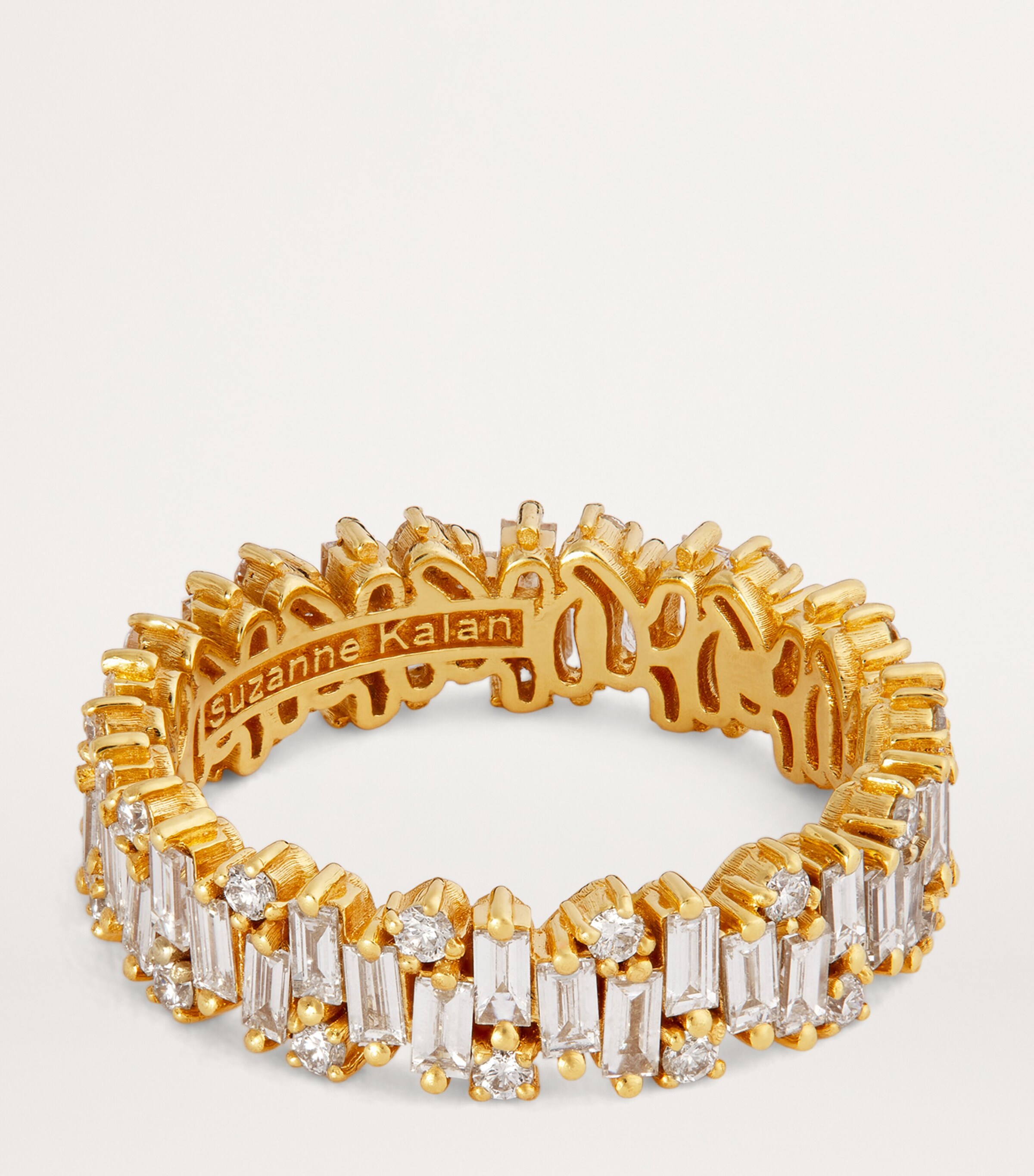 Yellow Gold and Diamond Shimmer Eternity Ring 18K YG/WD Image 4