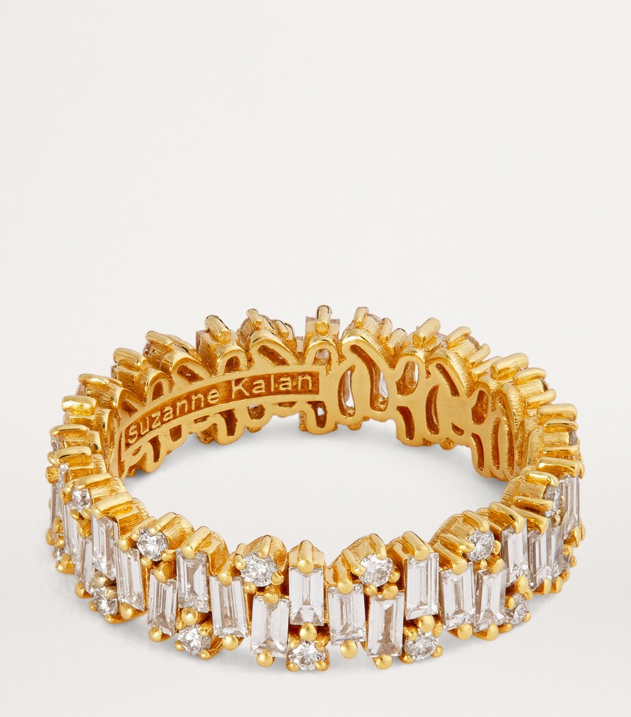 Yellow Gold and Diamond Shimmer Eternity Ring 18K YG/WD Image 4