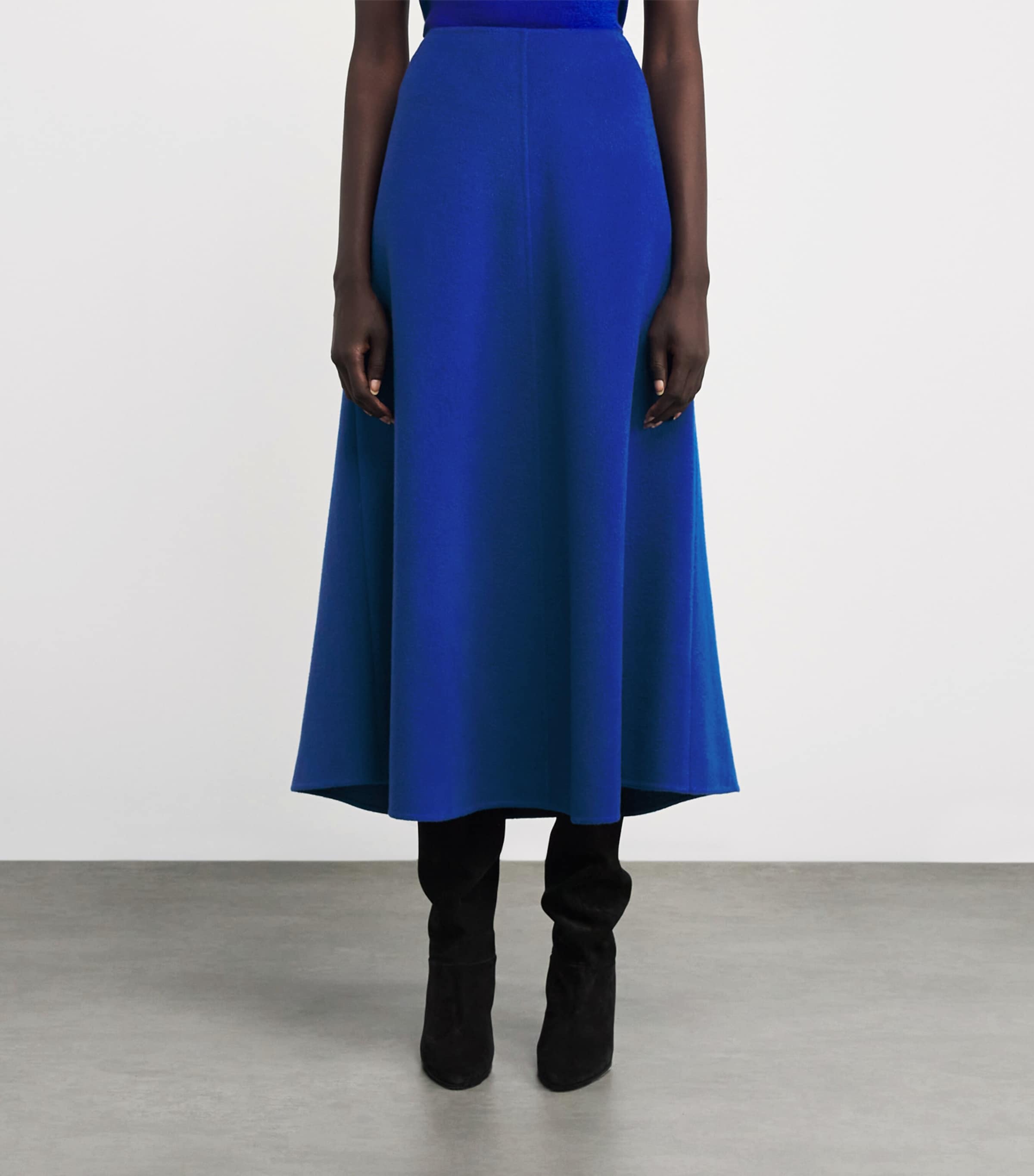 Wool-Cashmere Maxi Skirt GALAXY BLUE Image 3