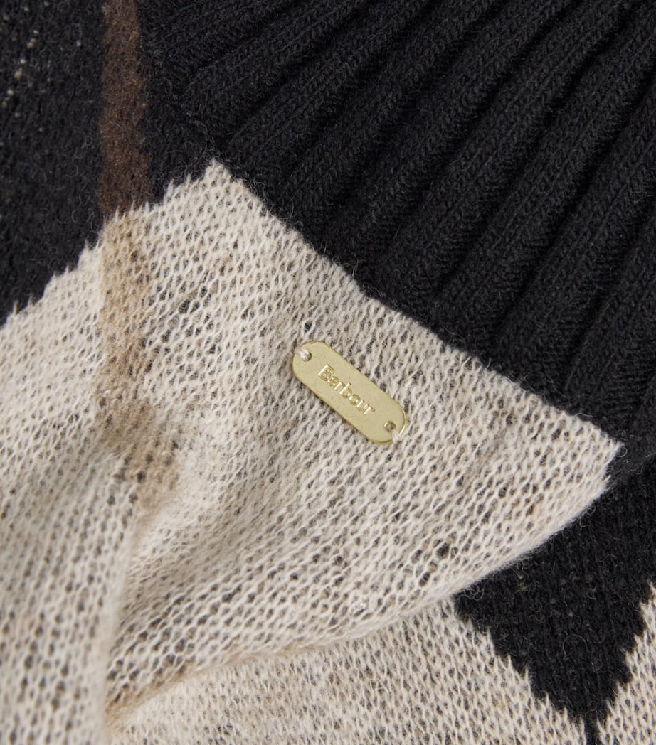 Barbour Womens Wool-Blend Argyle Marlow Sweater Image 6
