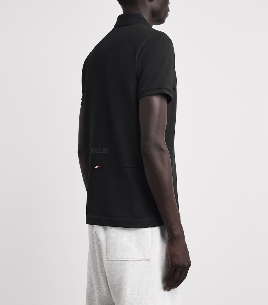 Moncler Mens Cotton Logo Polo Shirt Image 5