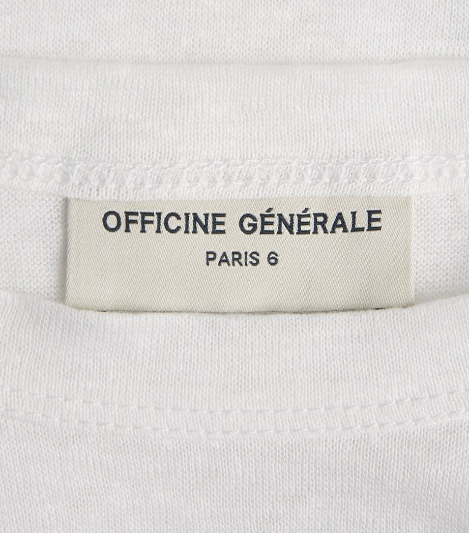 Linen Garment-Dyed T-Shirt WHITE Image 5