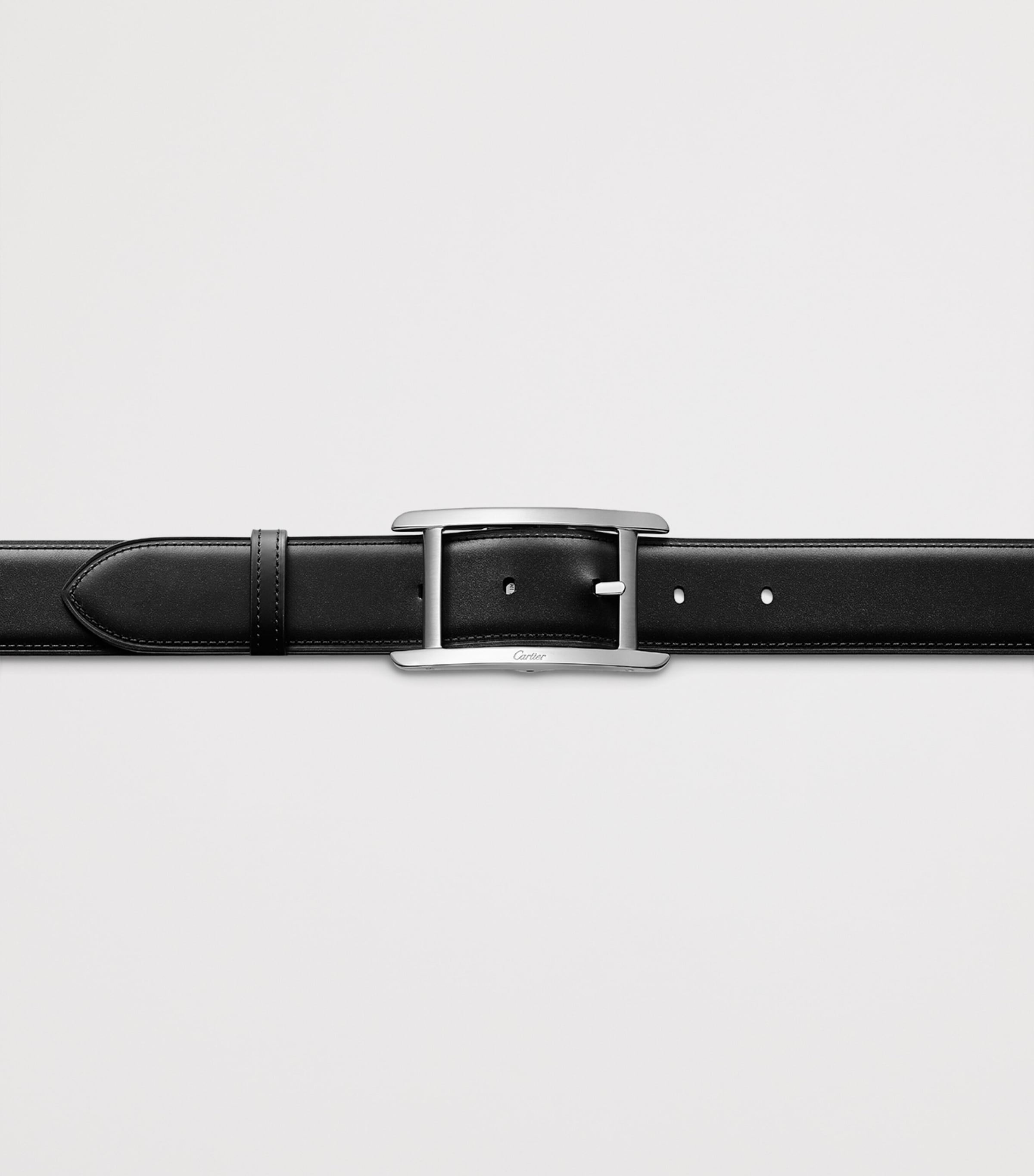 Cartier Leather Reversible Tank de Cartier Belt Black Image 3